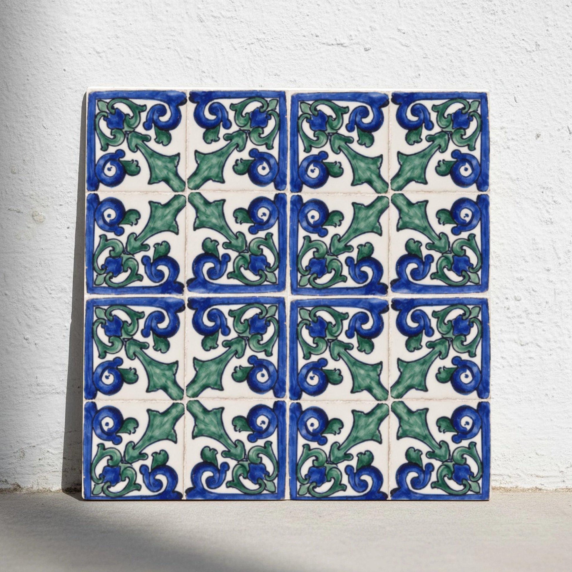Botanical Panel Mediterranean — Garden-Inspired Pattern Decorative Tile