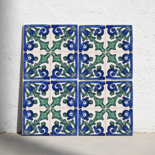 Azulejo Botánico Panel mediterráneo
