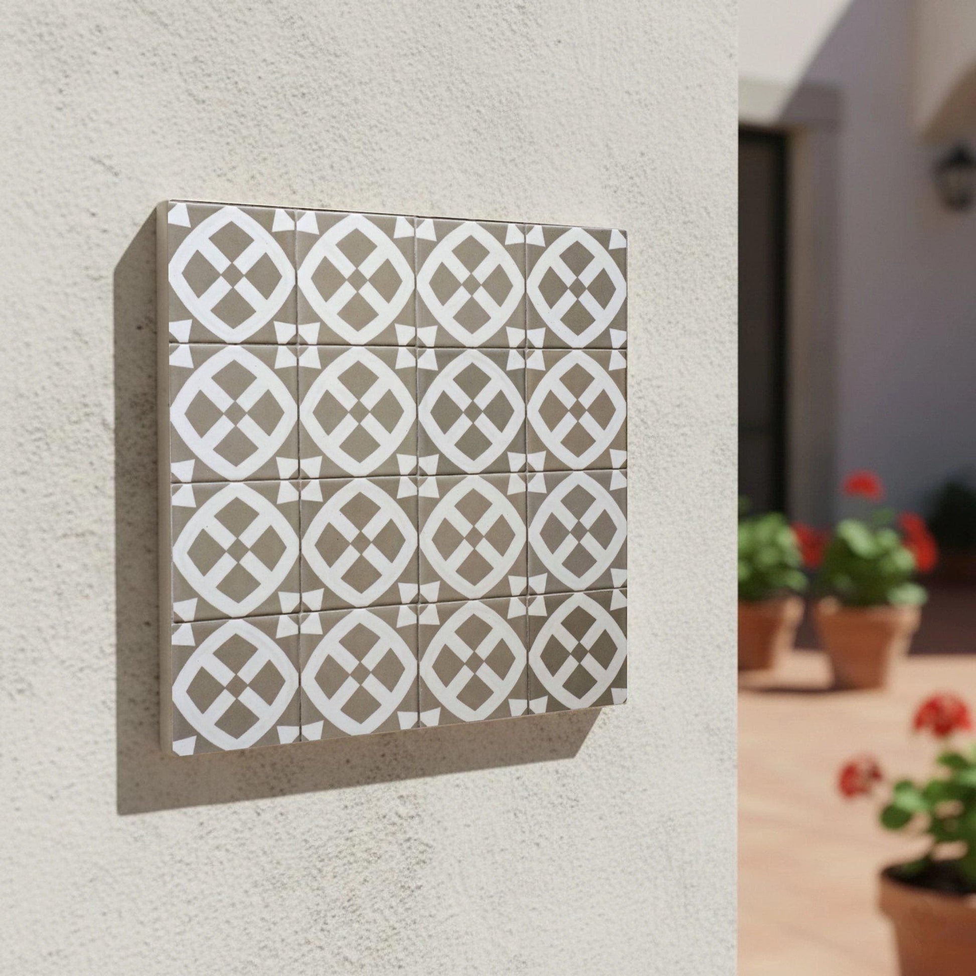 Azulejo Neutro geométrico