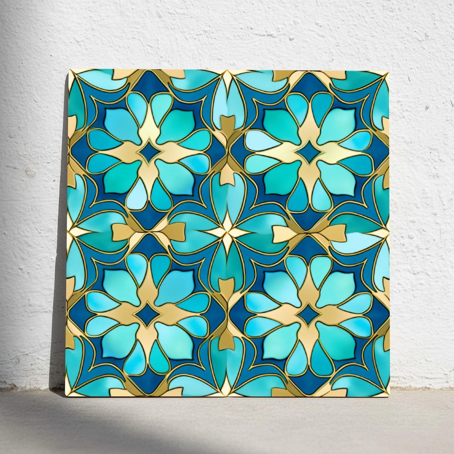 Gaudí Inspired · Ceramic Wall Tile — Vintage-Style Ornament