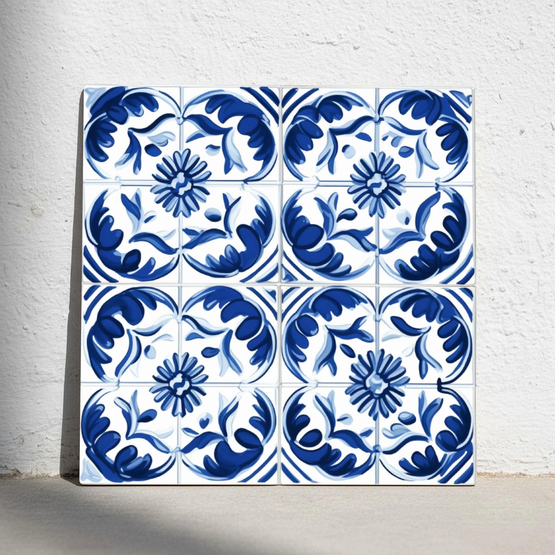 Azulejo Coimbra portugués azul azulejo