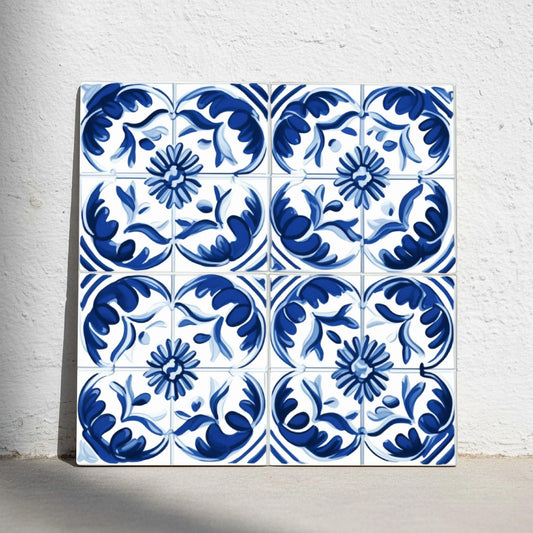Azulejo Coimbra portugués azul azulejo