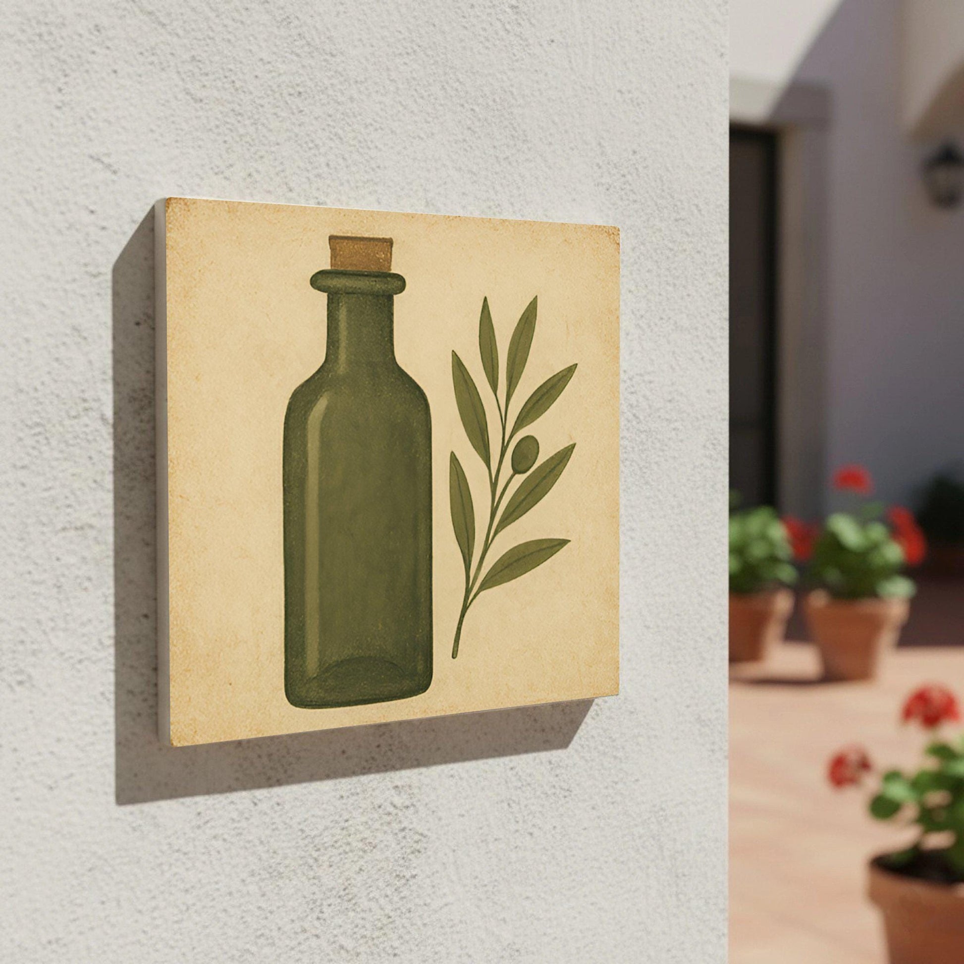 Tuscan Huile d'Olive — Carreau Céramique Motif Botanique