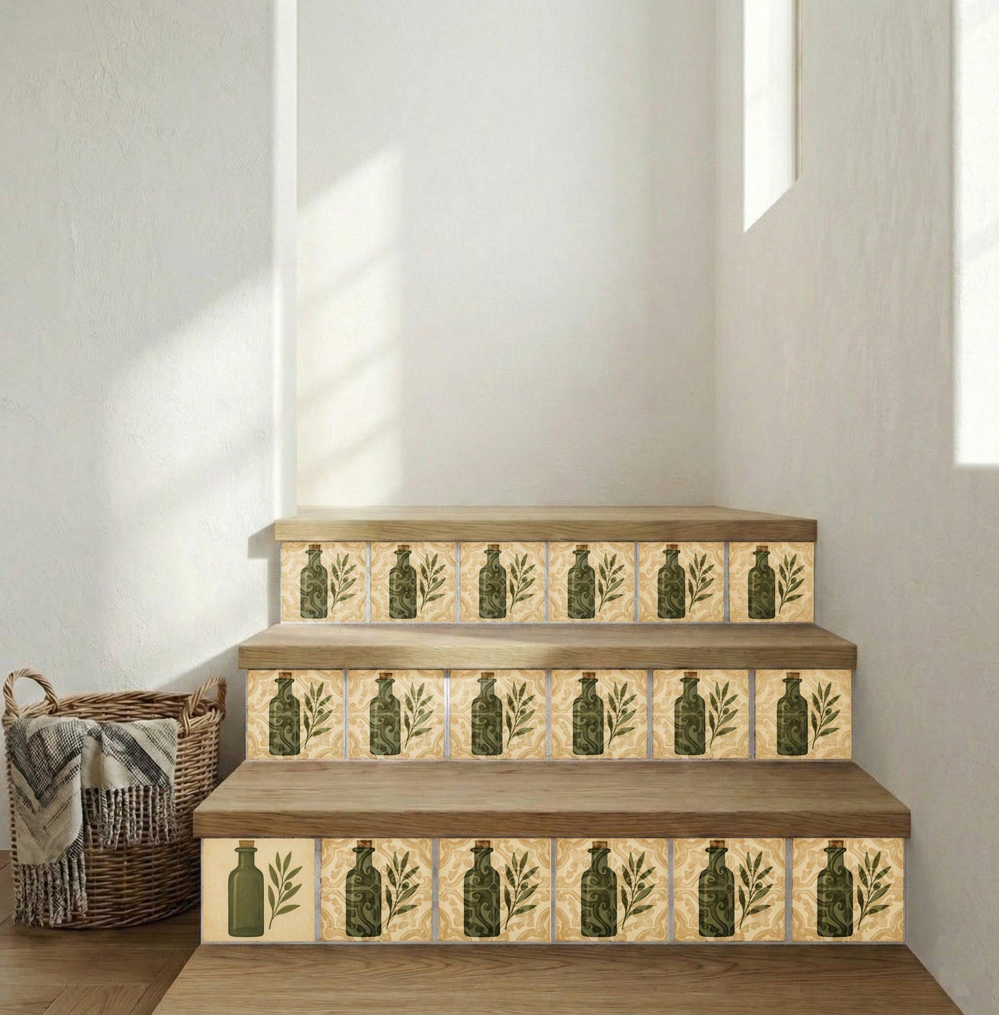 Tuscan Huile d'Olive — Carreau Céramique Motif Botanique