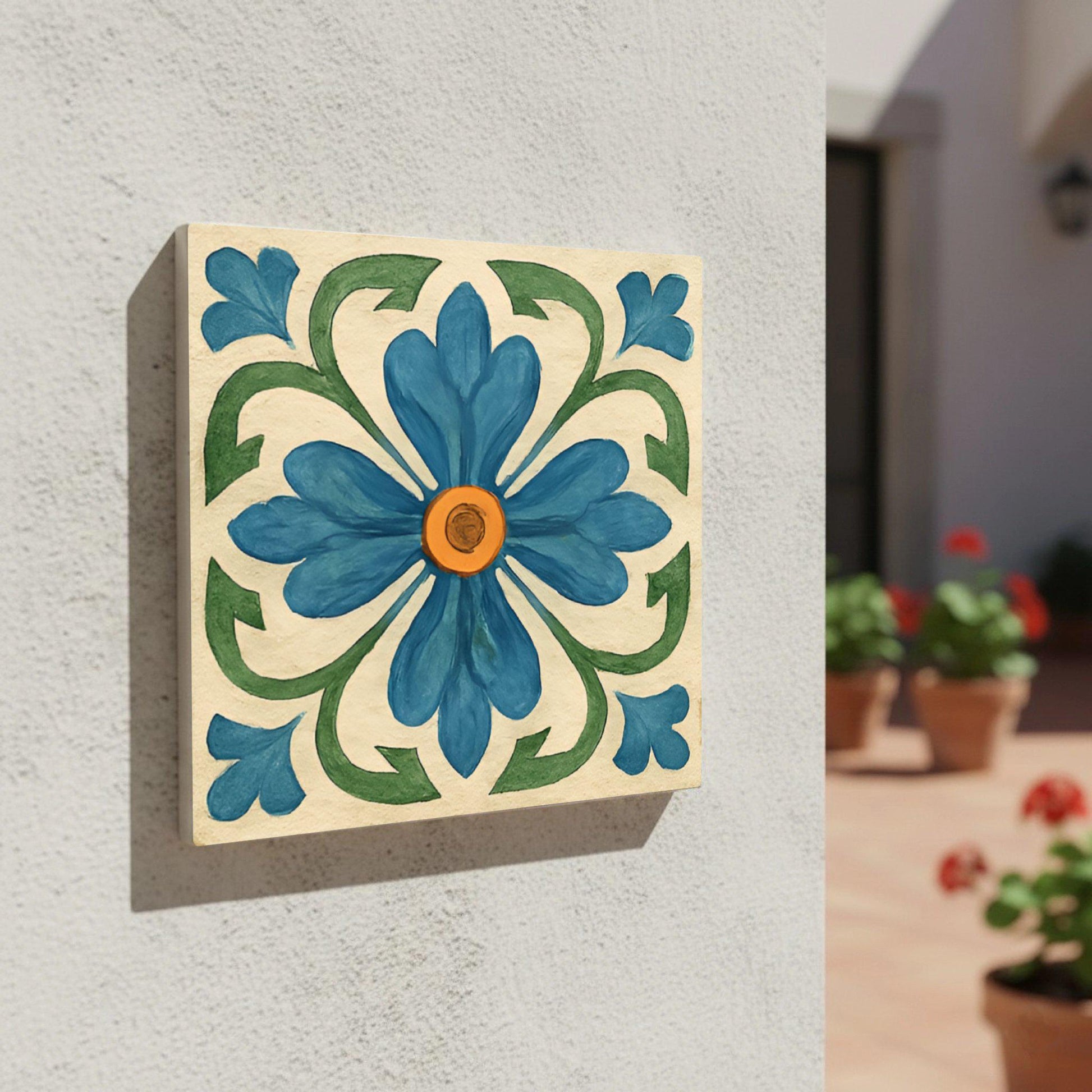 Catalan Floral — Keramikfliese, Florales & botanisches Design