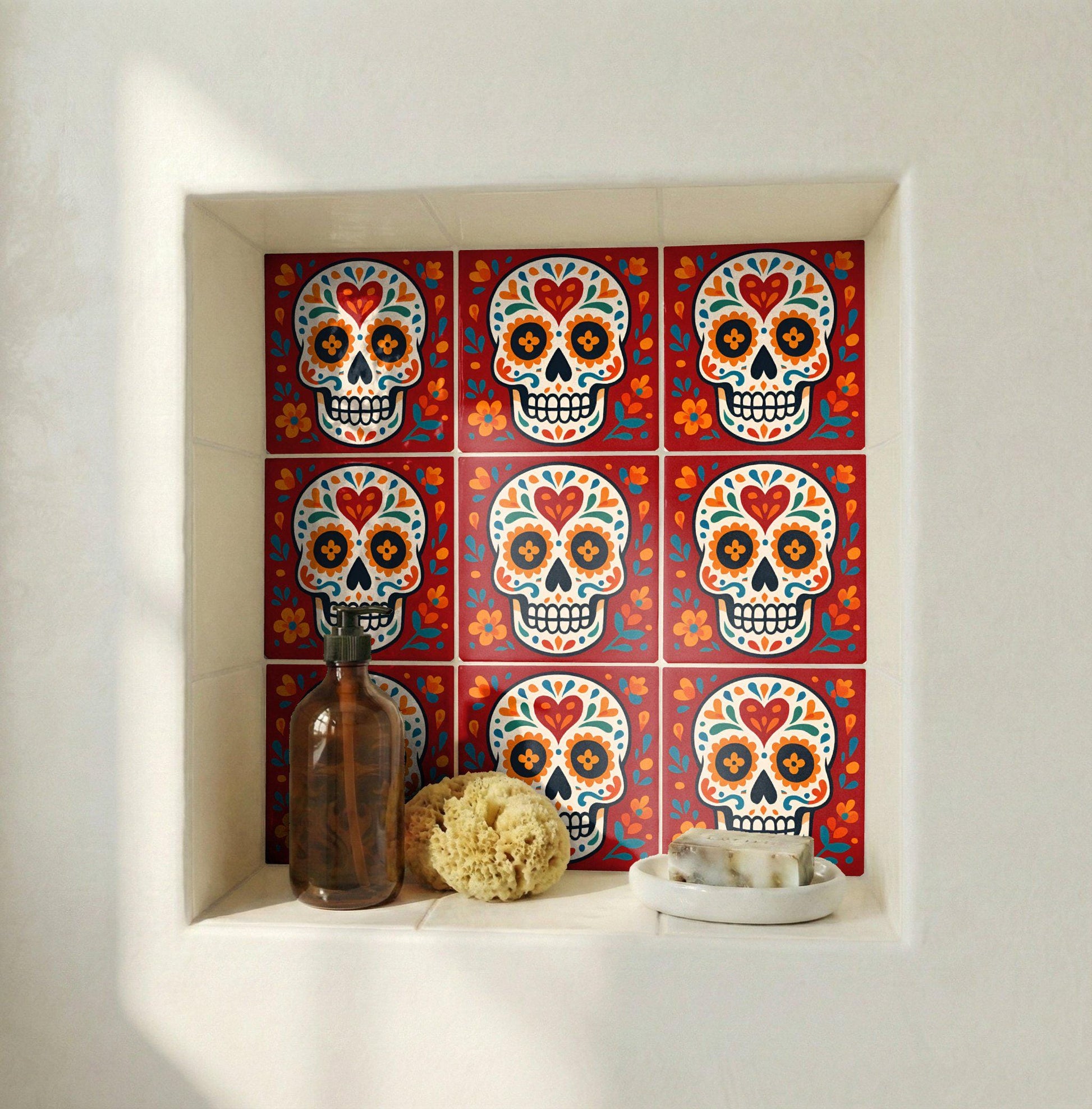 Azulejo Sugar Skull