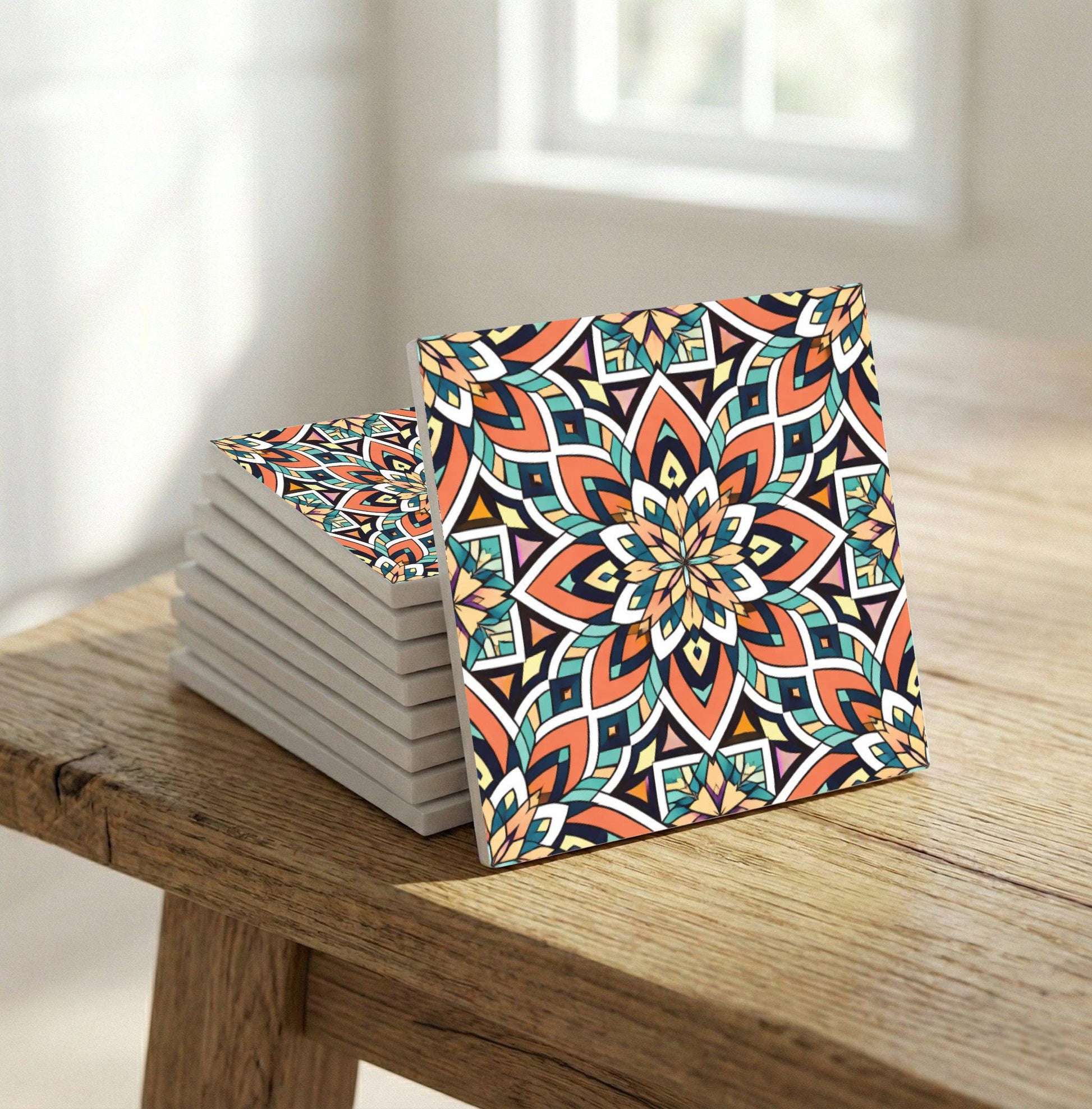 Ceramic Tile Mosaic Mediterranean Geometric — Geometric Pattern