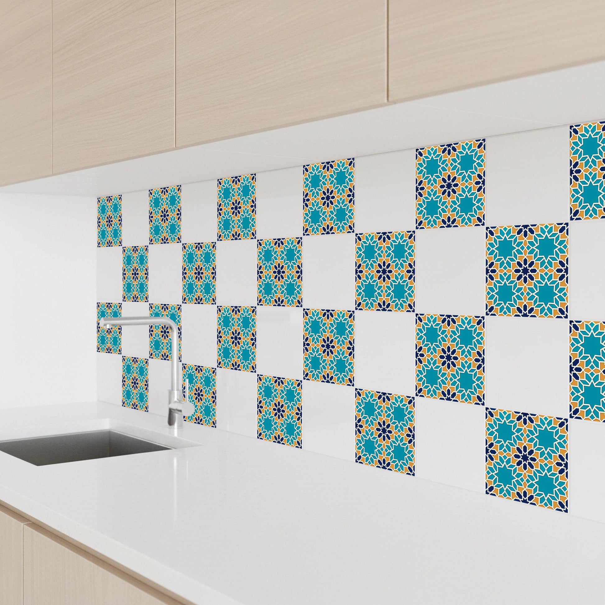 Casablanca Geometric — Maghreb Mosaic Pattern Decorative Tile