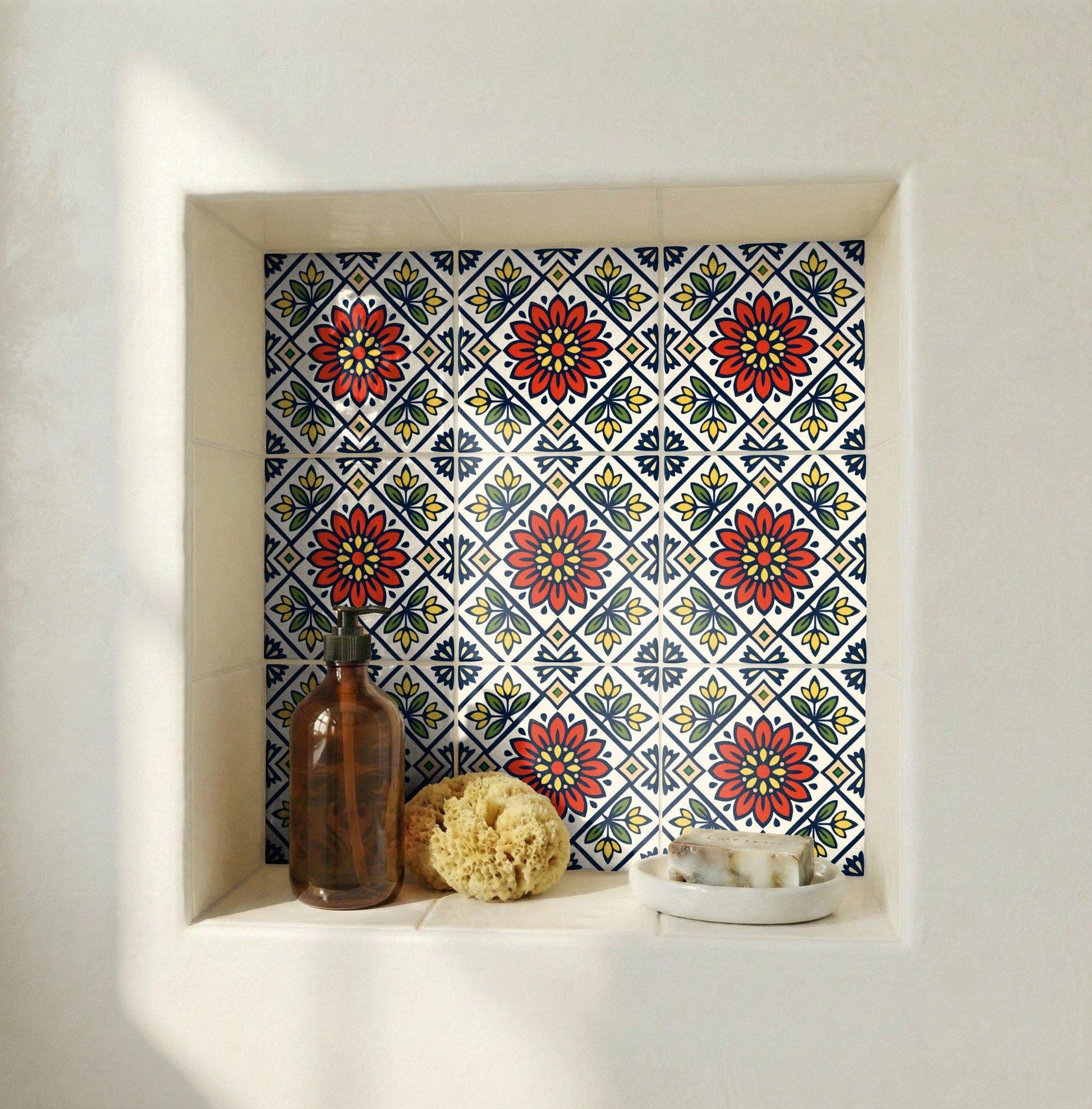 Fliese Hungarian Volkstümlich Floral · Natur-Dekor