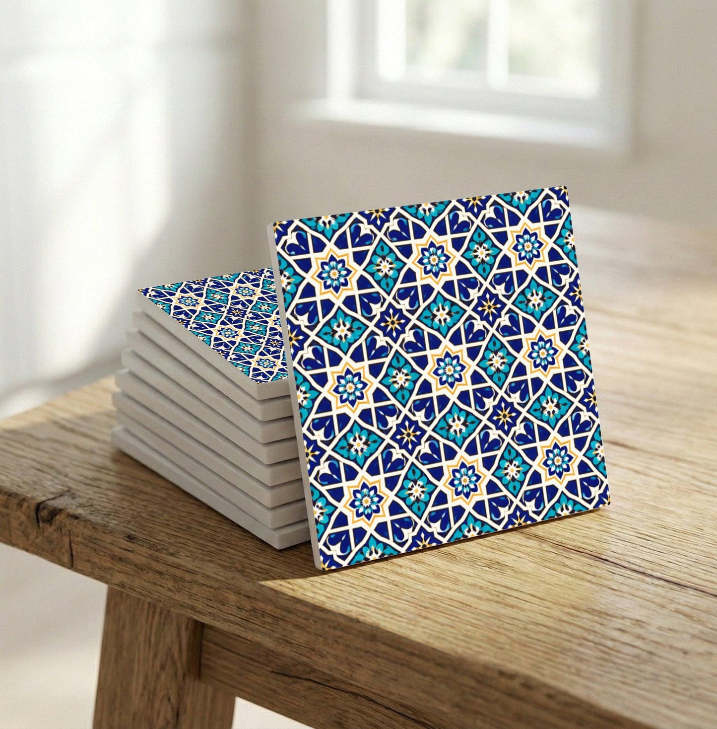 Fez Étoile Mosaïque — Carreau Céramique Géométrie Zellige Marocaine
