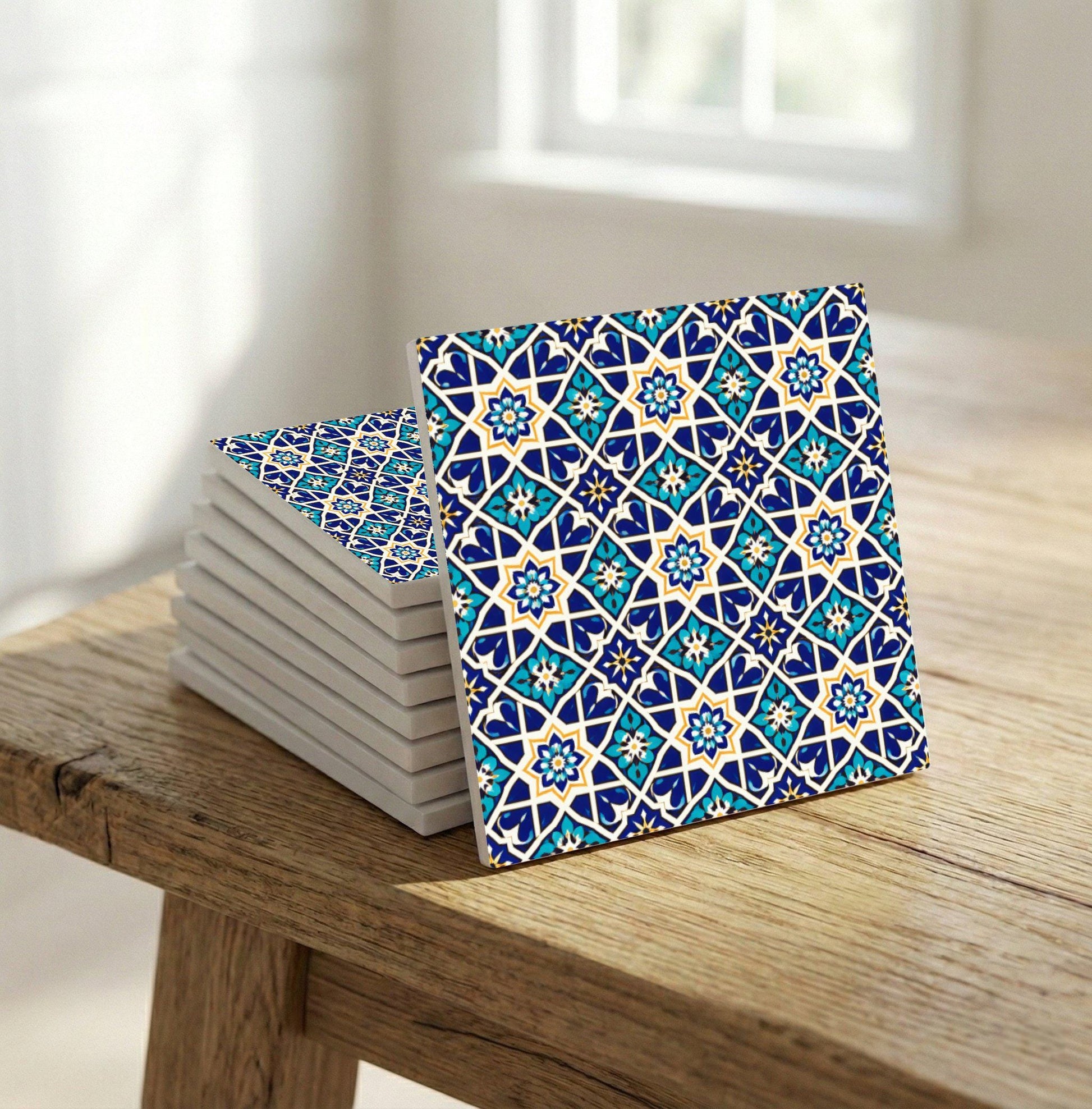 Fez Étoile Mosaïque — Carreau Céramique Géométrie Zellige Marocaine