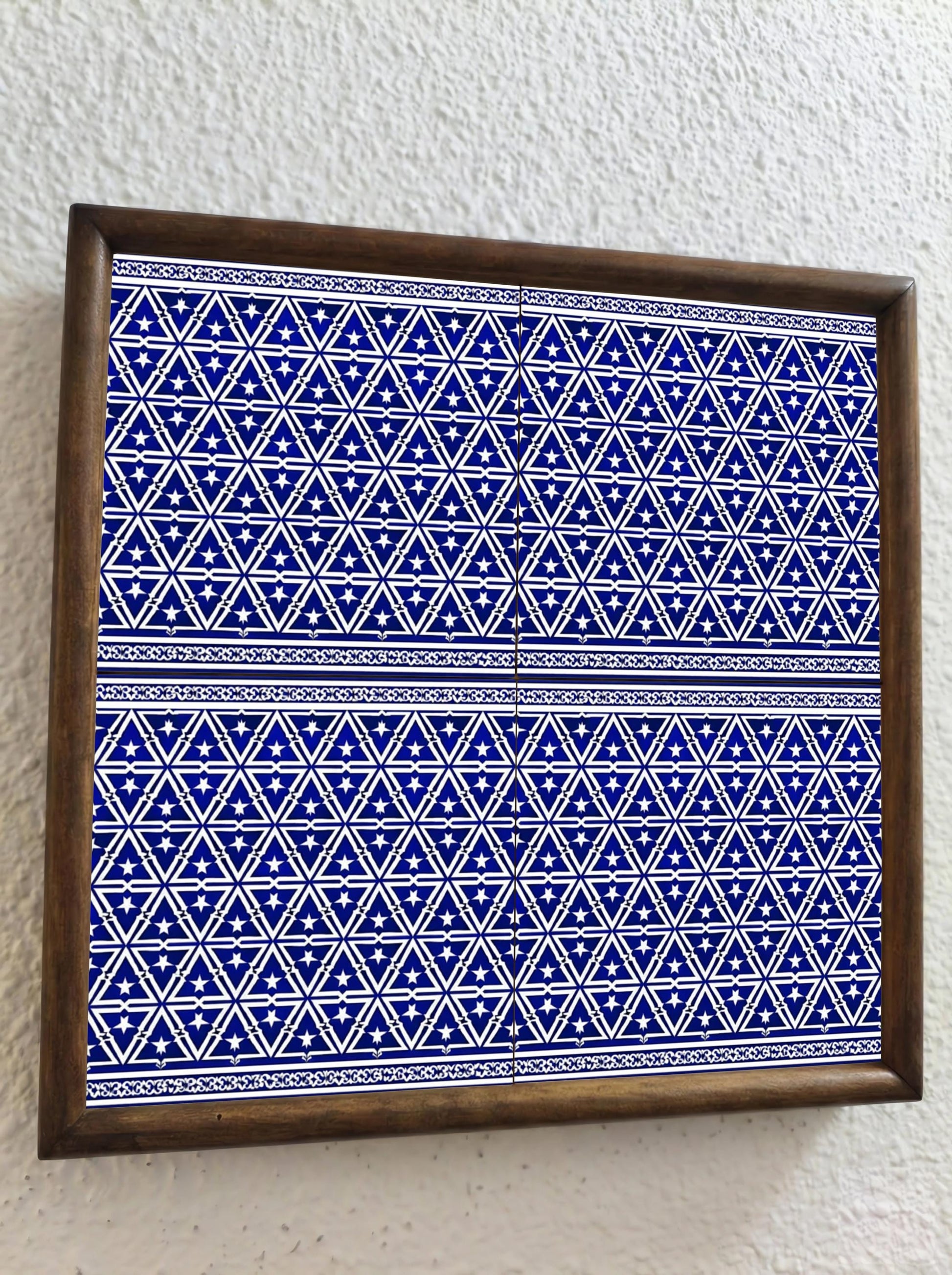 Azulejo Amalfi azul celosía