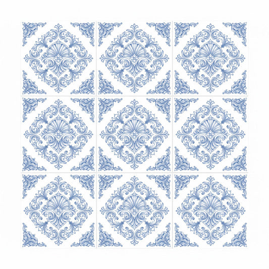 Azulejo Santiago barroco concha