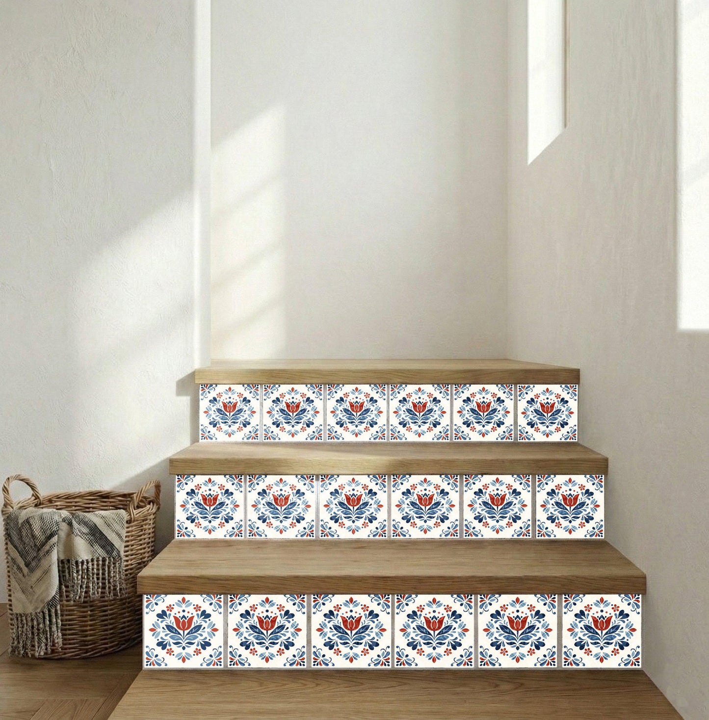 Ceramic Tile Utrecht Tulip — Holland Blue Pottery Style
