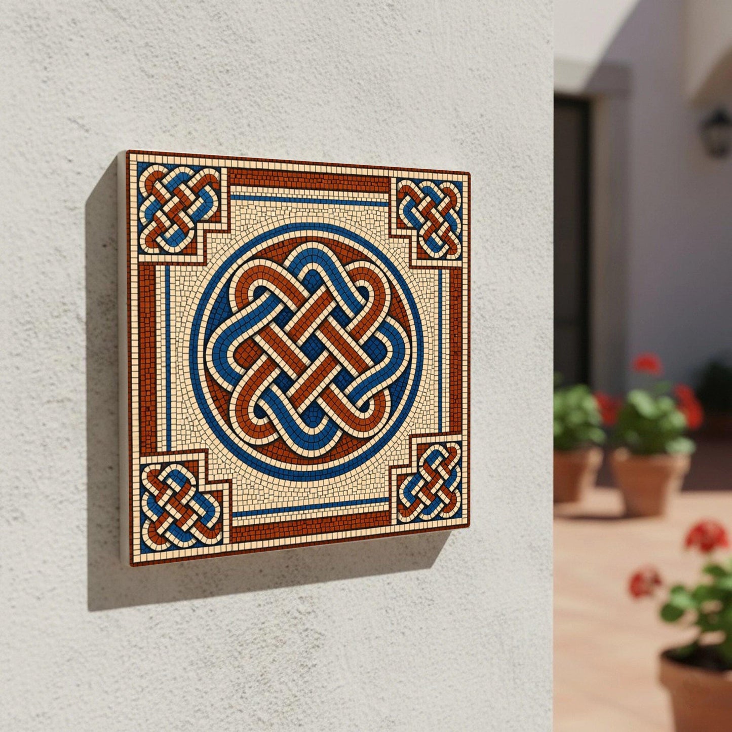 Dublin Celtic Knot — Precision-Line Geometry Decorative Tile