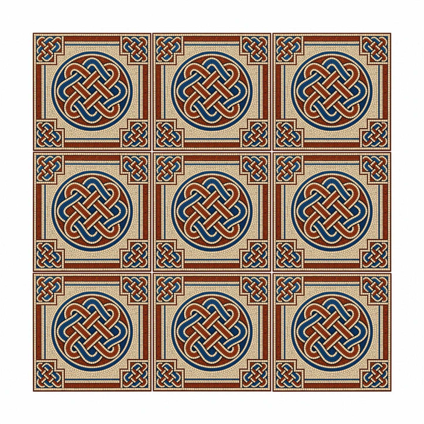 Dublin Celtic Knot — Precision-Line Geometry Decorative Tile