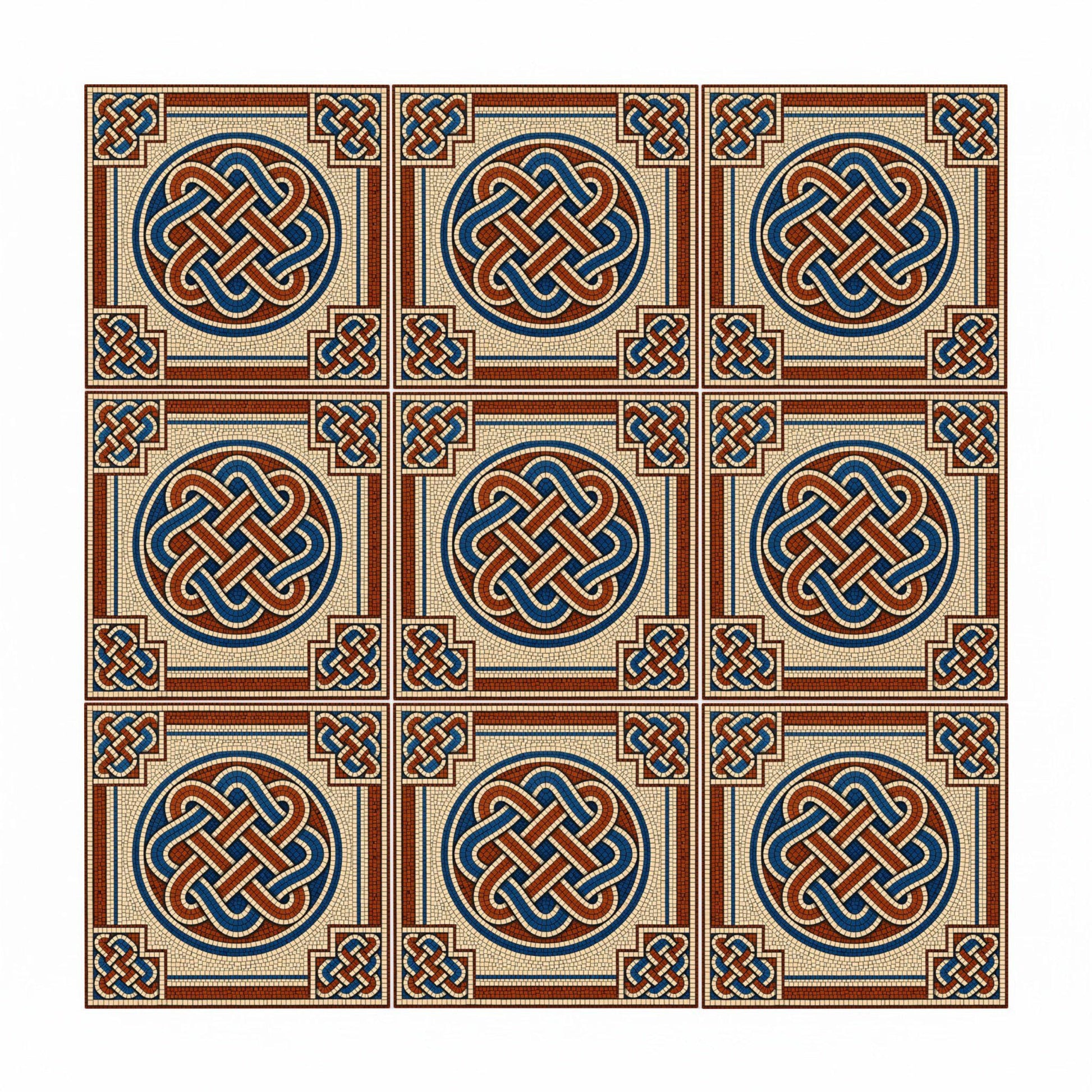 Dublin Celtic Knot — Precision-Line Geometry Decorative Tile