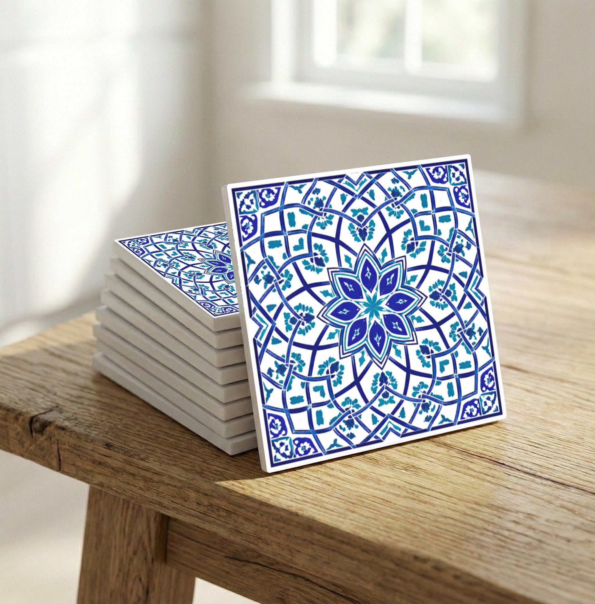 Zagreb Geometric Medallion — Precision-Line Geometry Ceramic Tile