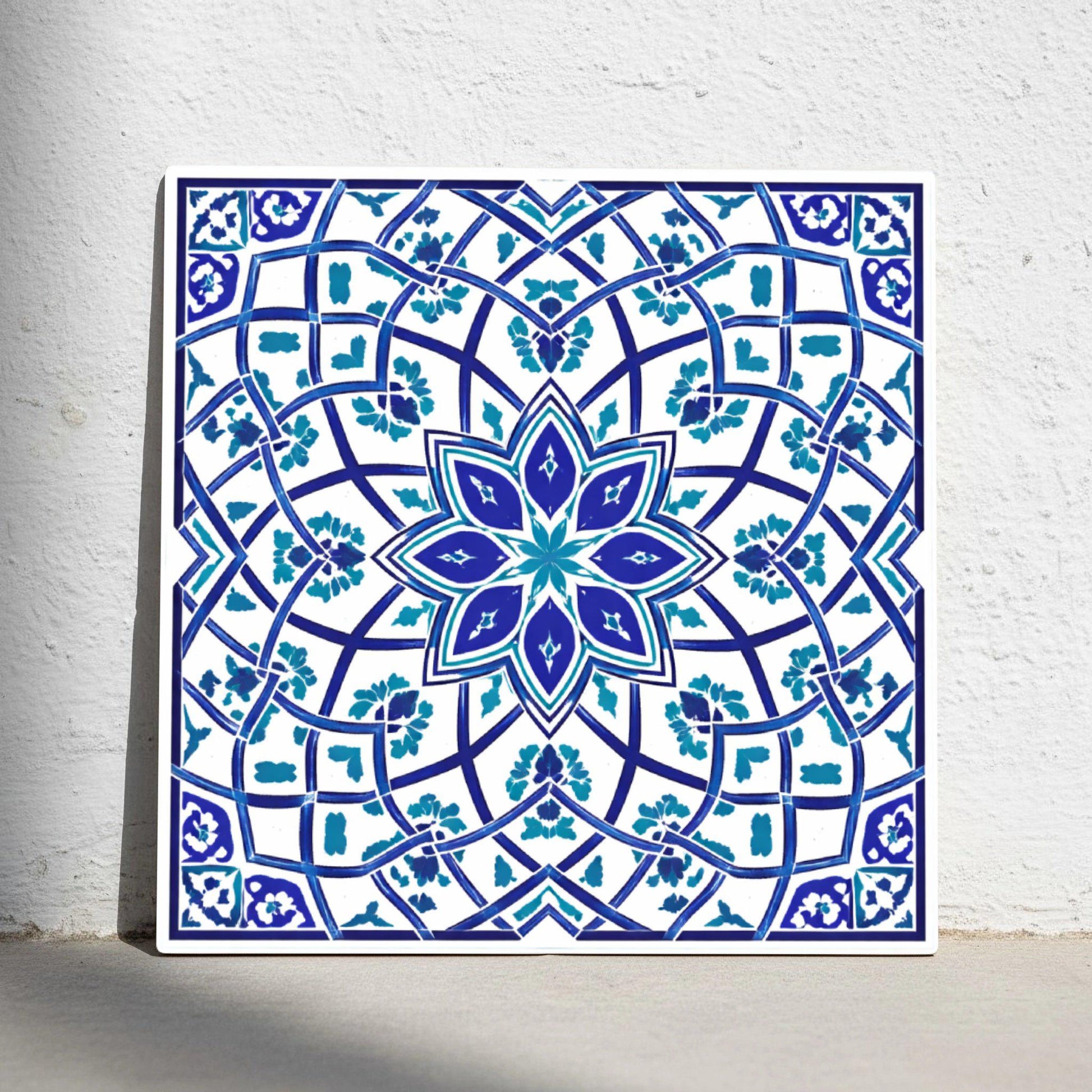 Zagreb Geometric Medallion — Precision-Line Geometry Ceramic Tile