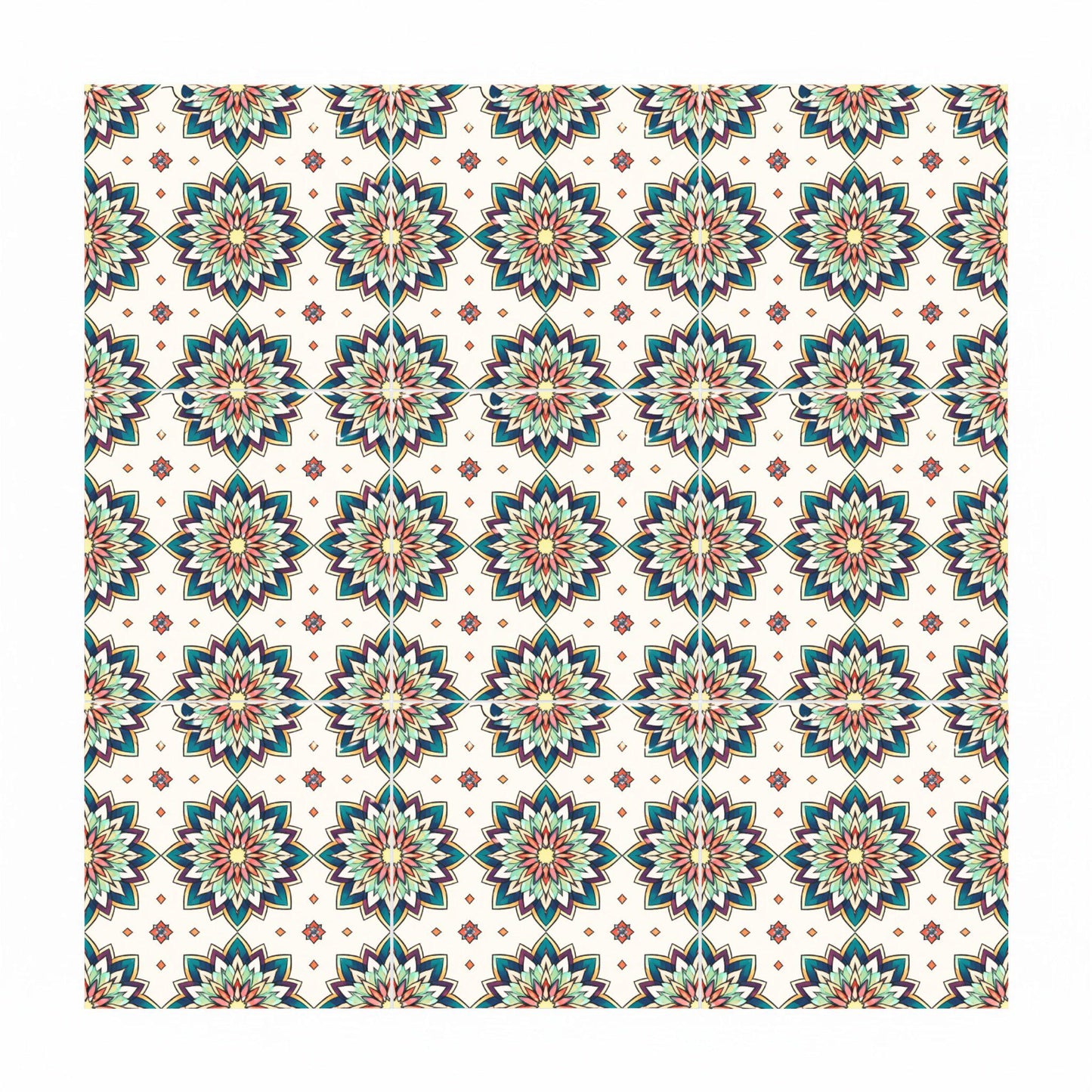 Marrakech Star Mosaic — Moorish Zellige Design Ceramic Tile