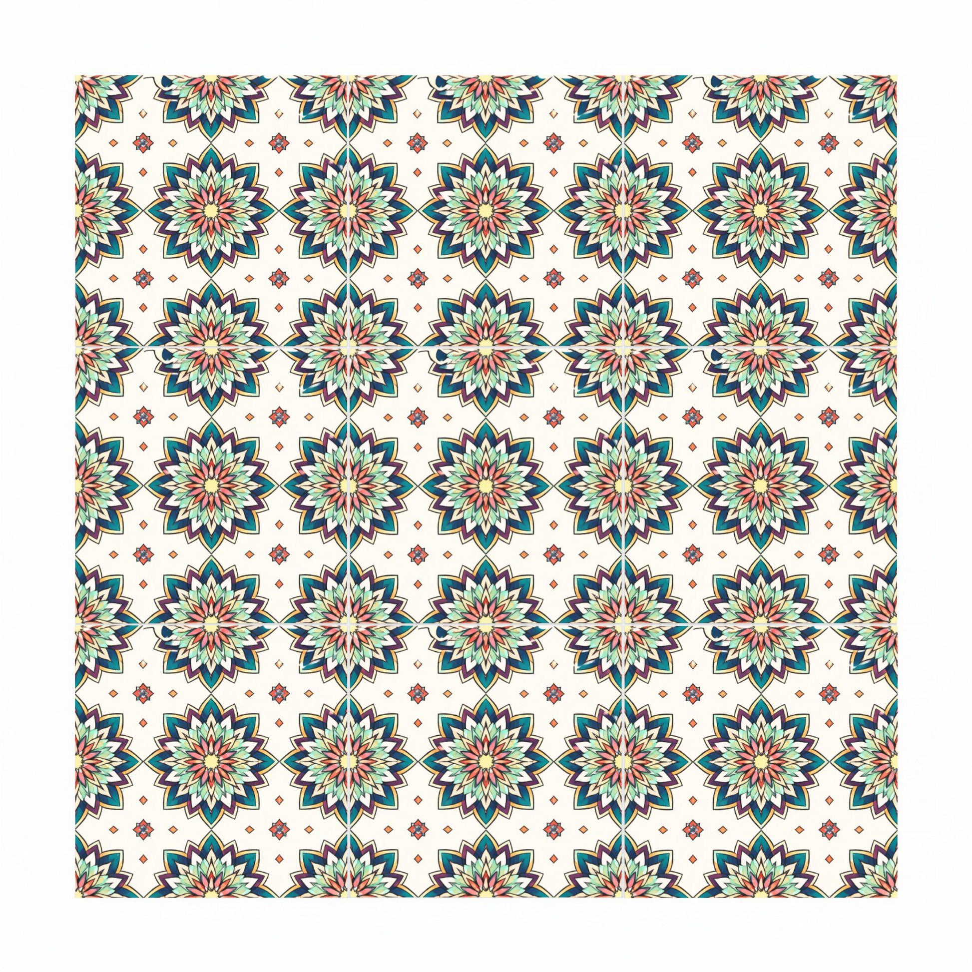 Marrakech Star Mosaic — Moorish Zellige Design Ceramic Tile