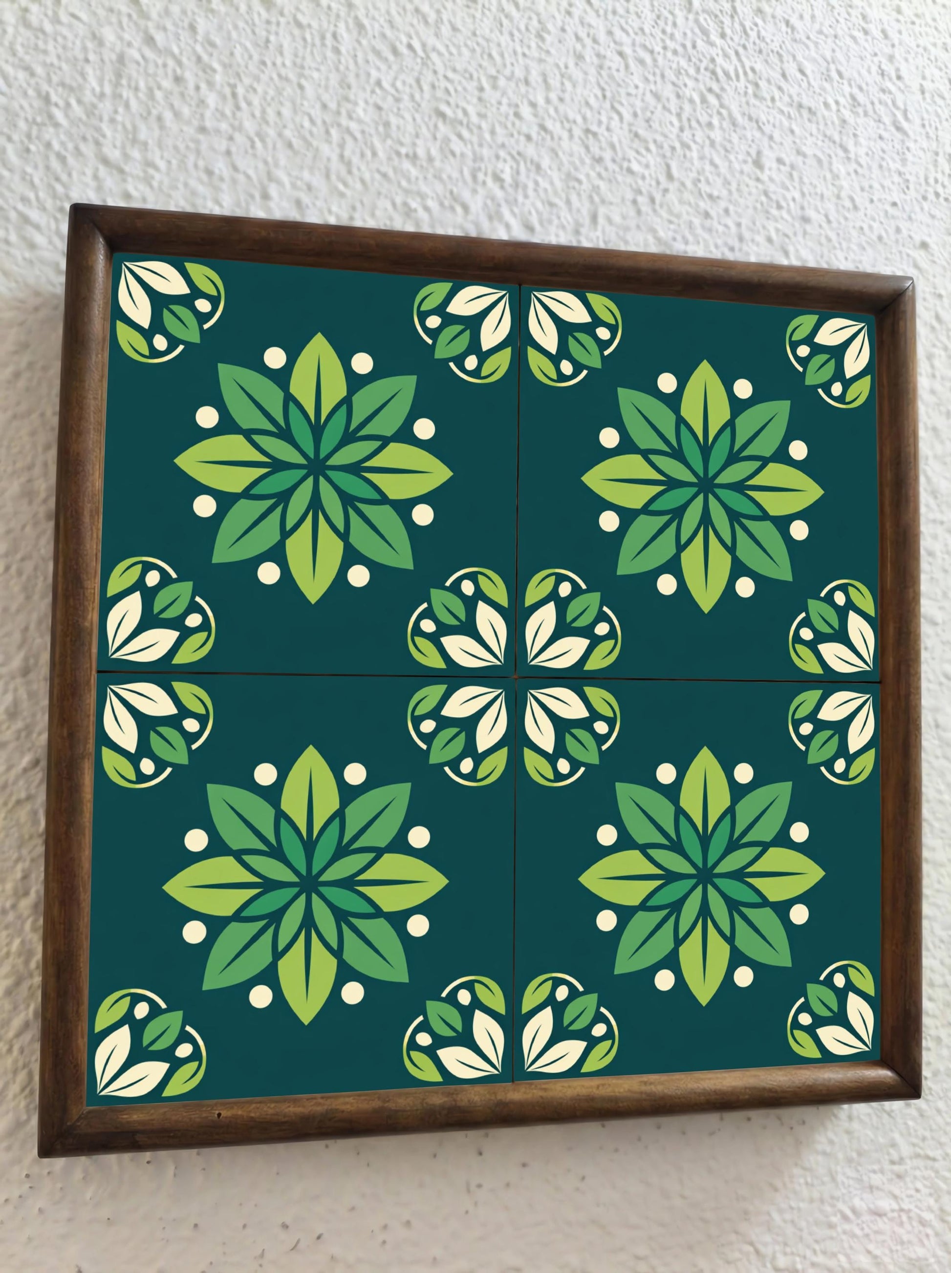 Azulejo Emerald botánico