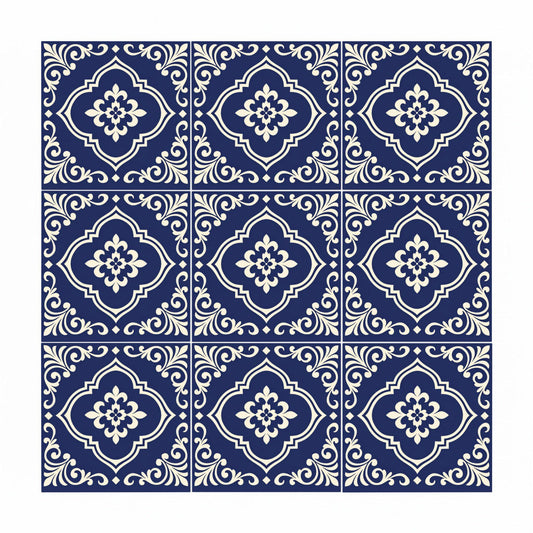 Azulejo Real azul ornamental