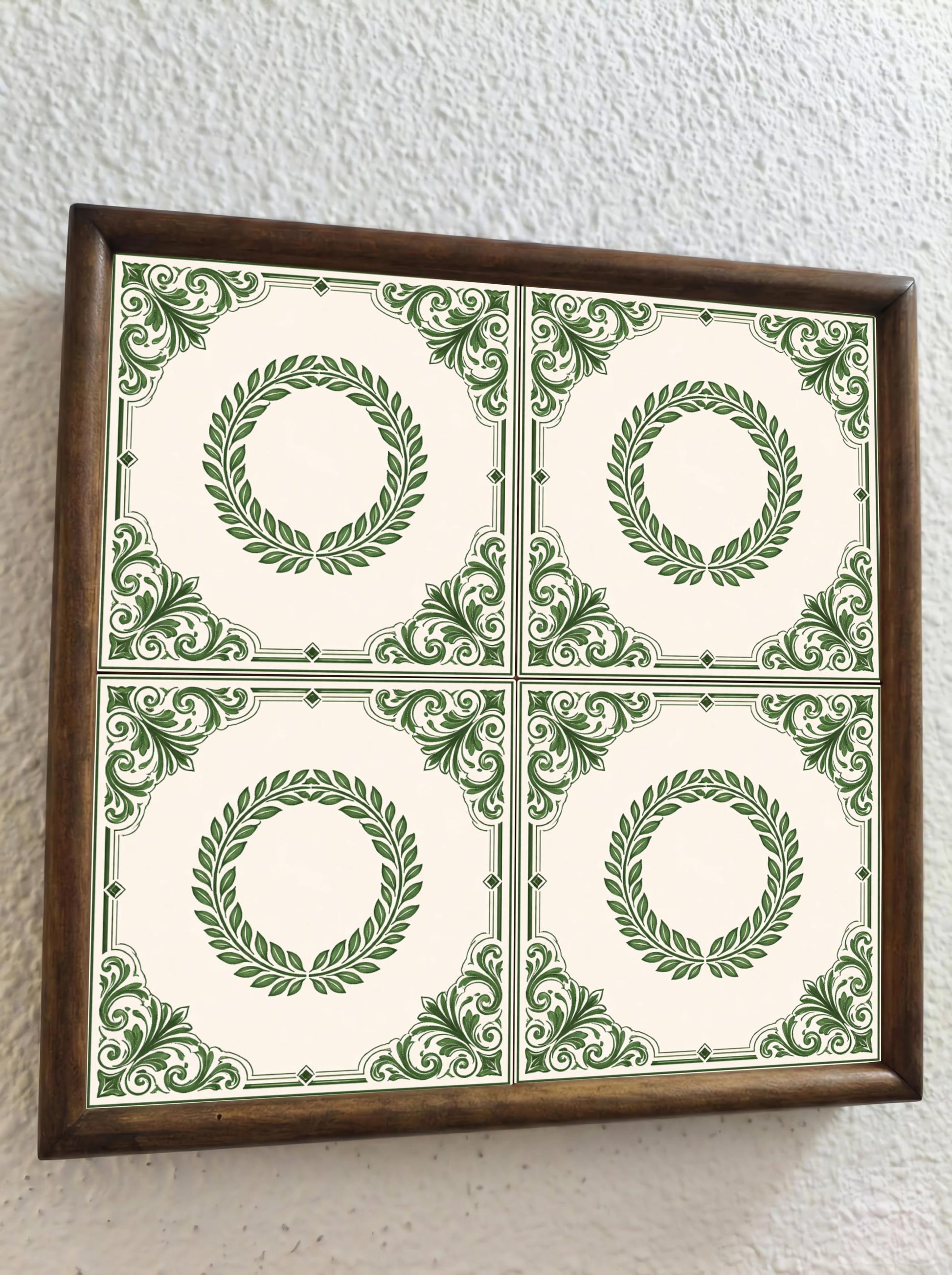 Carreau Rhodes Couronne de Laurier · Décor Nature