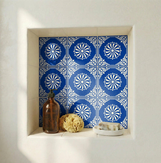 Azulejo Cádiz atlántico azul