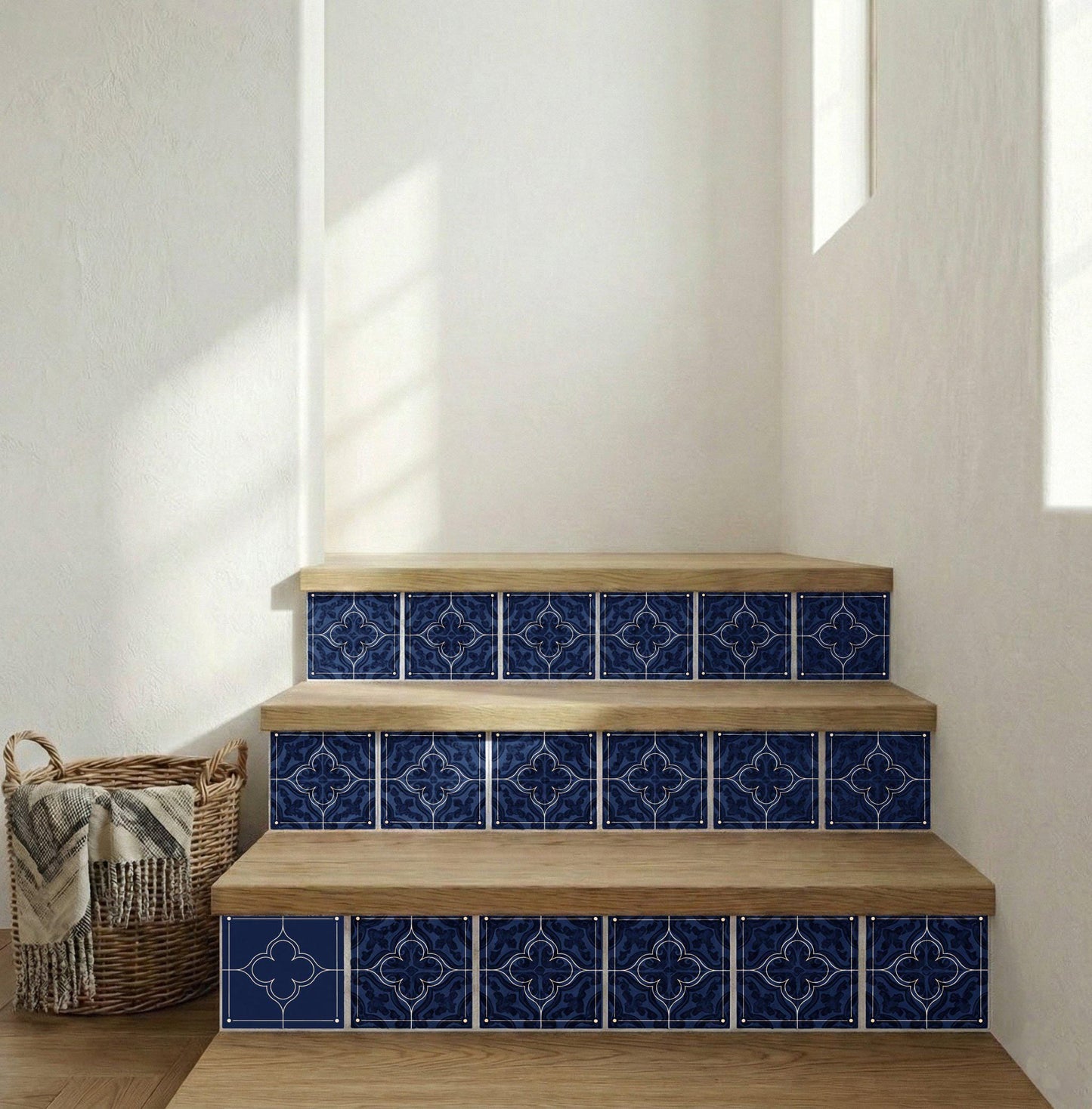 Ceramic Tile Paros Midnight — Vintage-Style Ornament