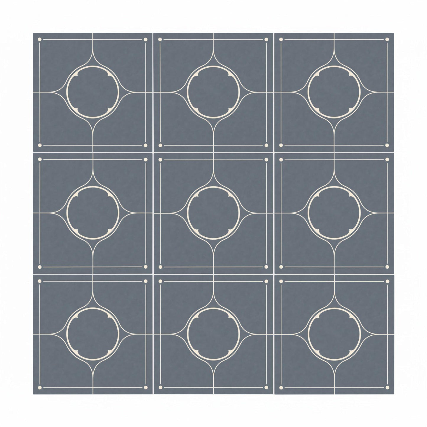 Ceramic Tile Grey Stone Style Minimalist — Vintage-Style Ornament