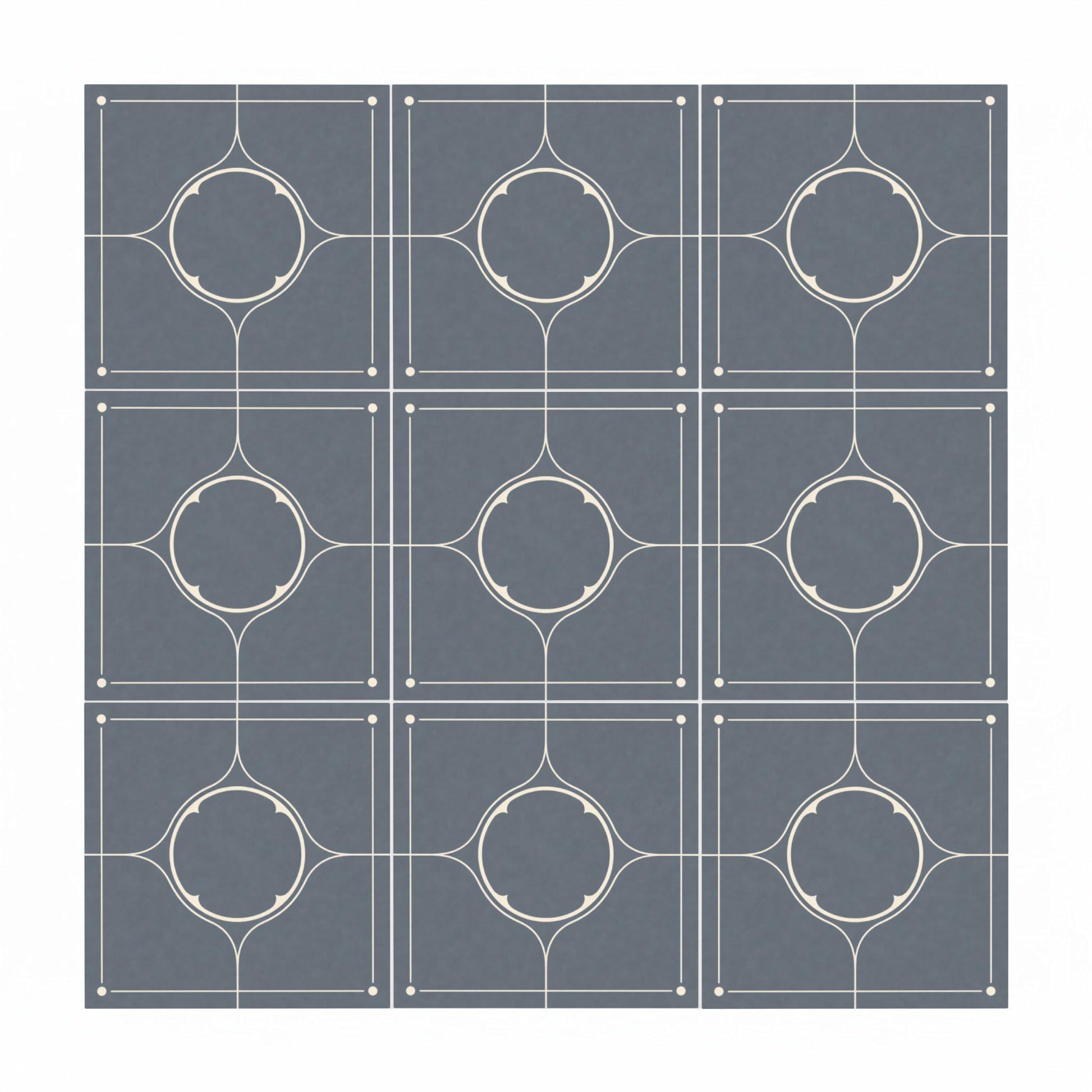 Ceramic Tile Grey Stone Style Minimalist — Vintage-Style Ornament
