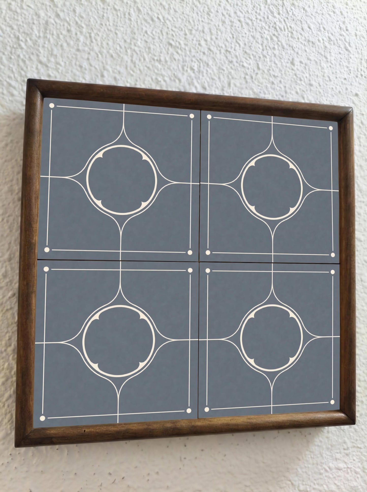 Ceramic Tile Grey Stone Style Minimalist — Vintage-Style Ornament