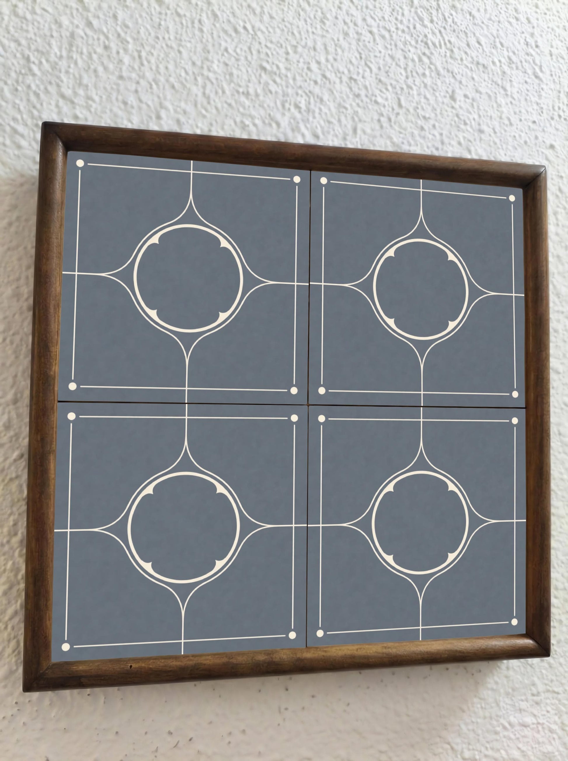 Ceramic Tile Grey Stone Style Minimalist — Vintage-Style Ornament