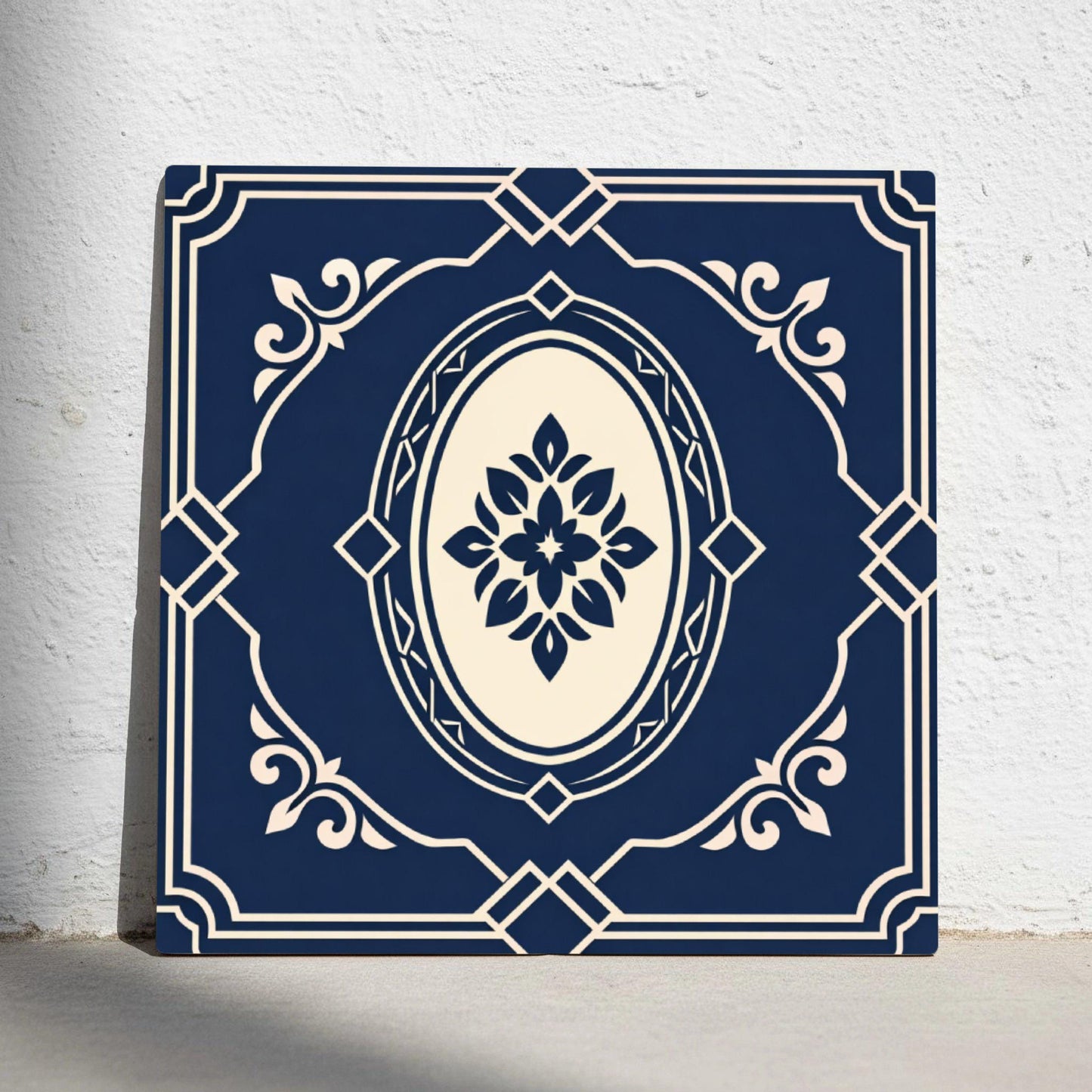 Bratislava Royal Blue — Geometric Pattern Decorative Tile