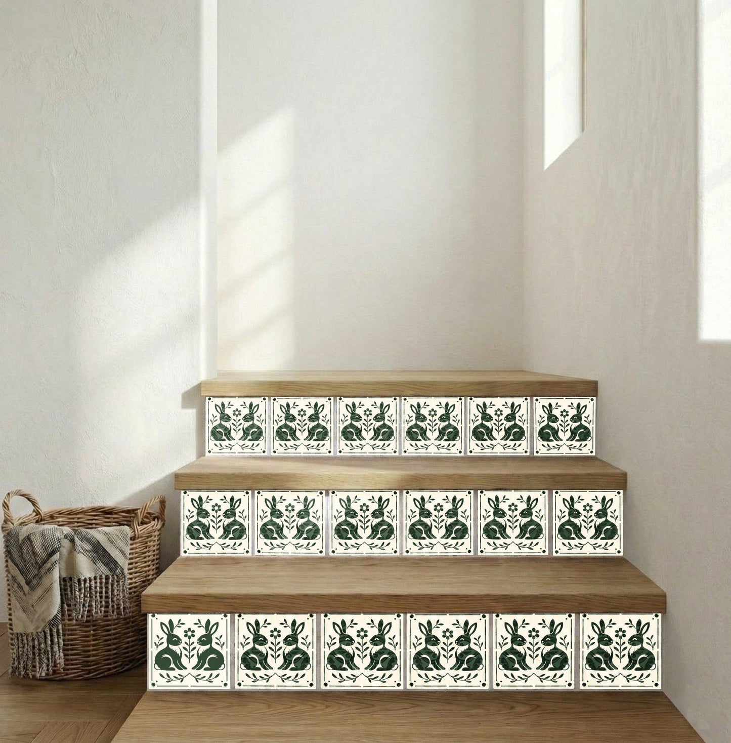 Salzburg Rabbit · Carreau Mural — Ornement Style Vintage