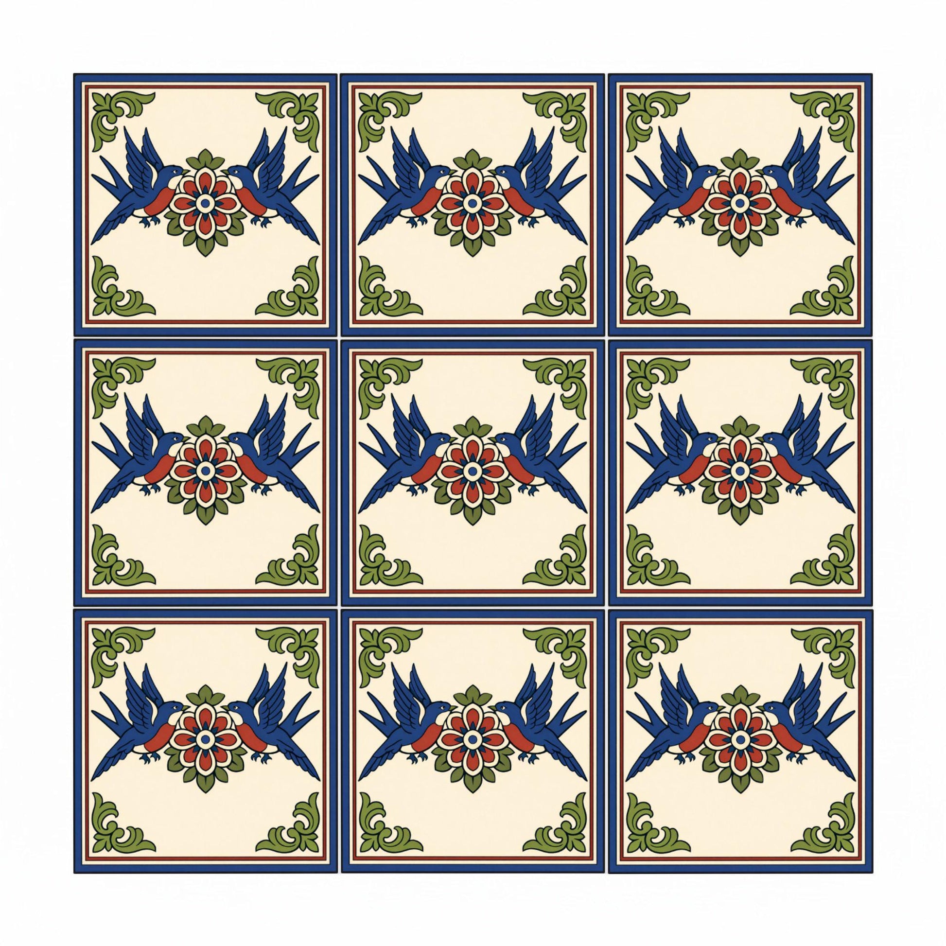 Azulejo Seville Swallow