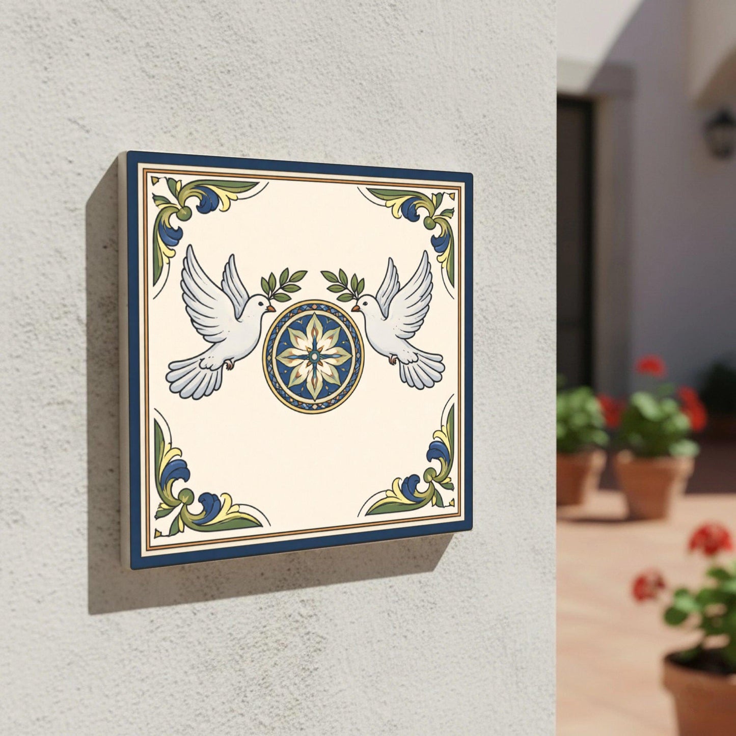 Azulejo Assisi Peace Dove
