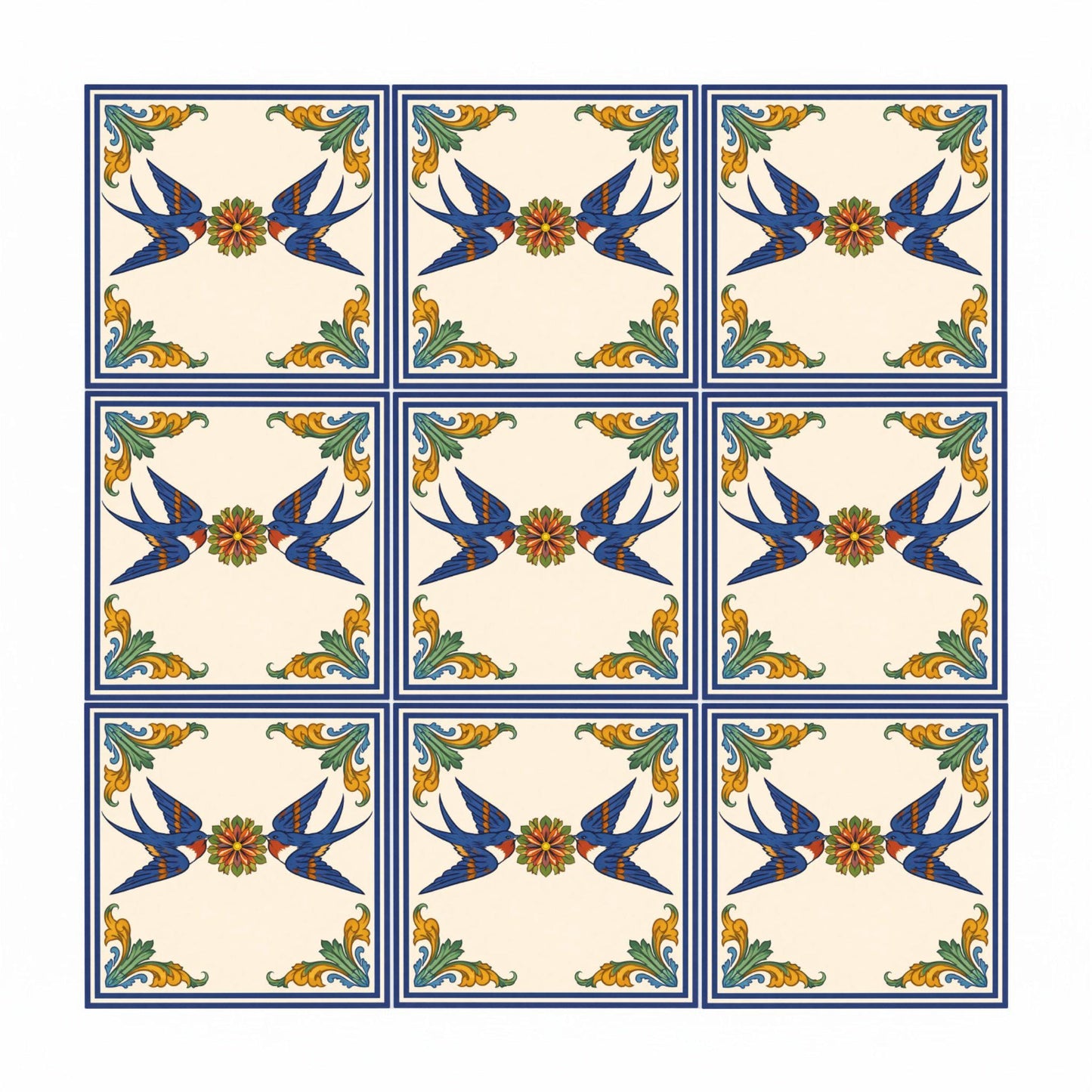 Azulejo De la Reina Swallow de Talavera