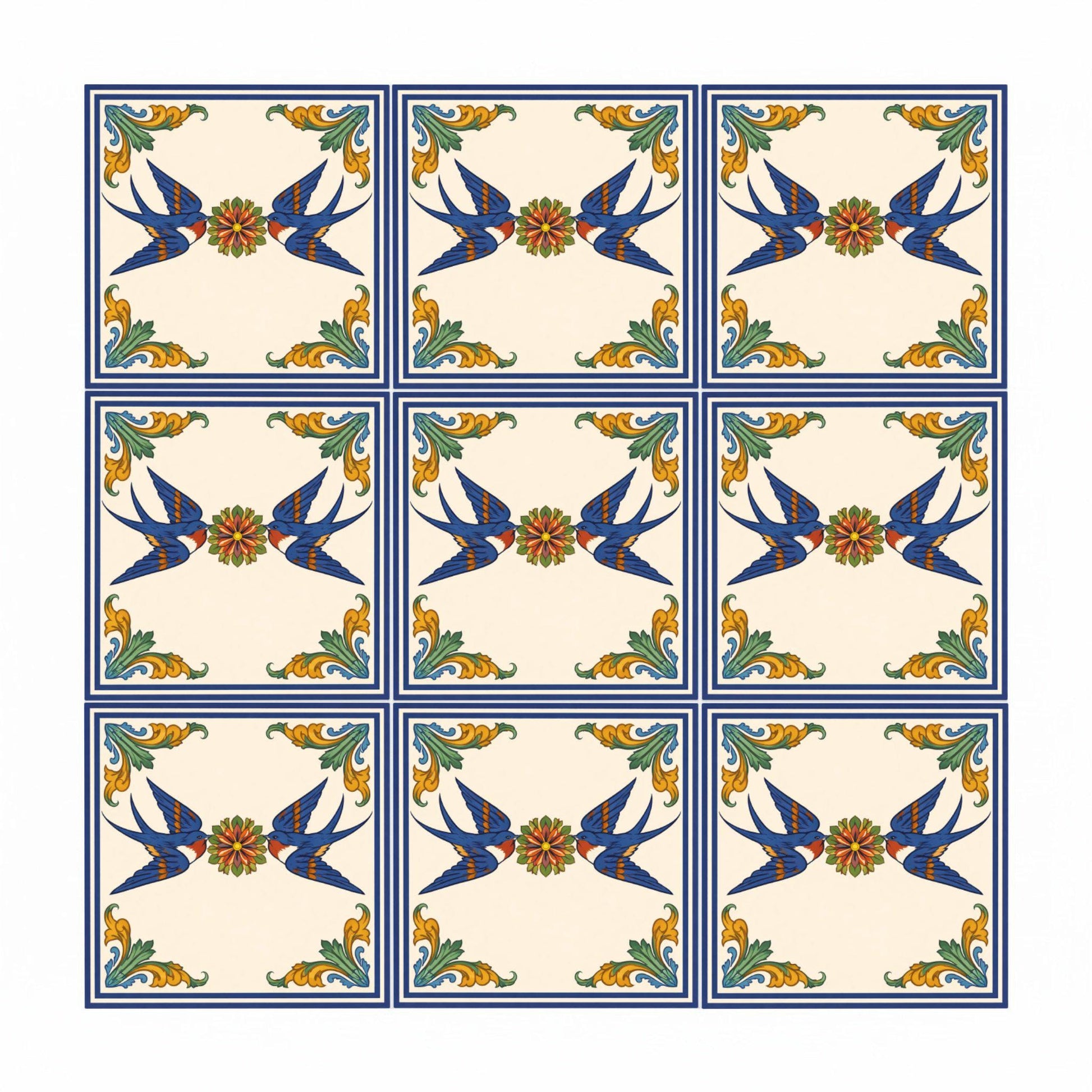 Azulejo De la Reina Swallow de Talavera
