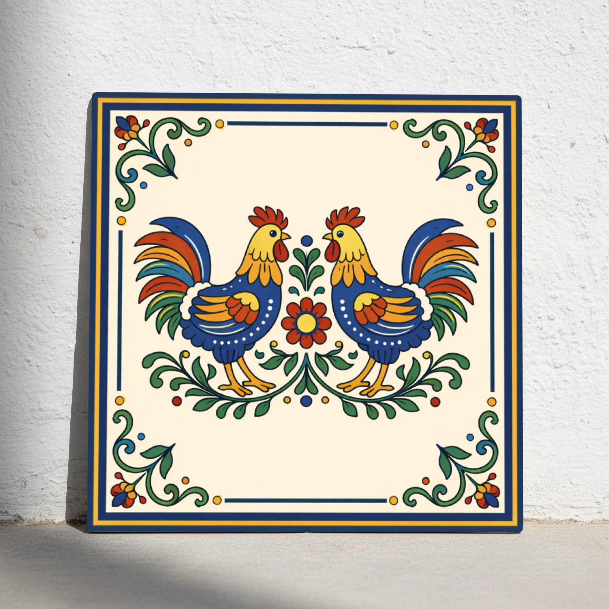 Carreau Vietri sul Mare gallo · Décor Intemporel