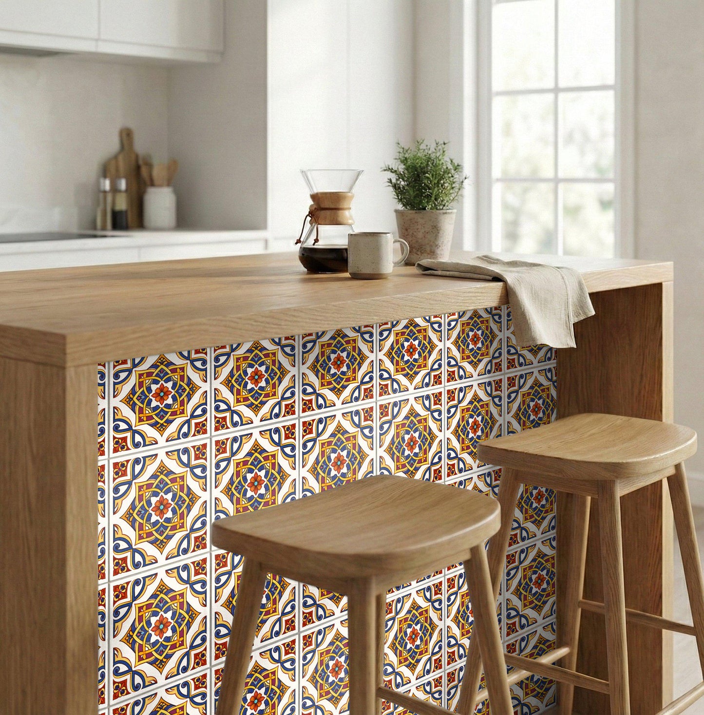 Majolika von Traditionelles Erbe · Keramik-Wandfliese — Modernes geometrisches Design