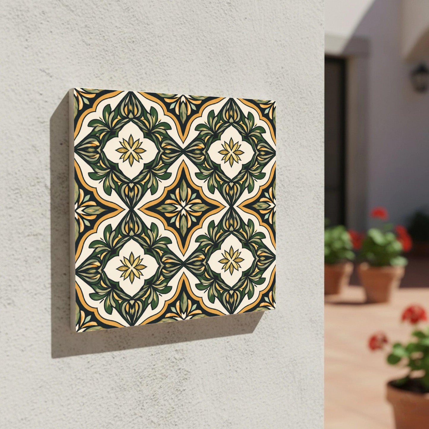 Azulejo Olivo Grove de herencia tradicional