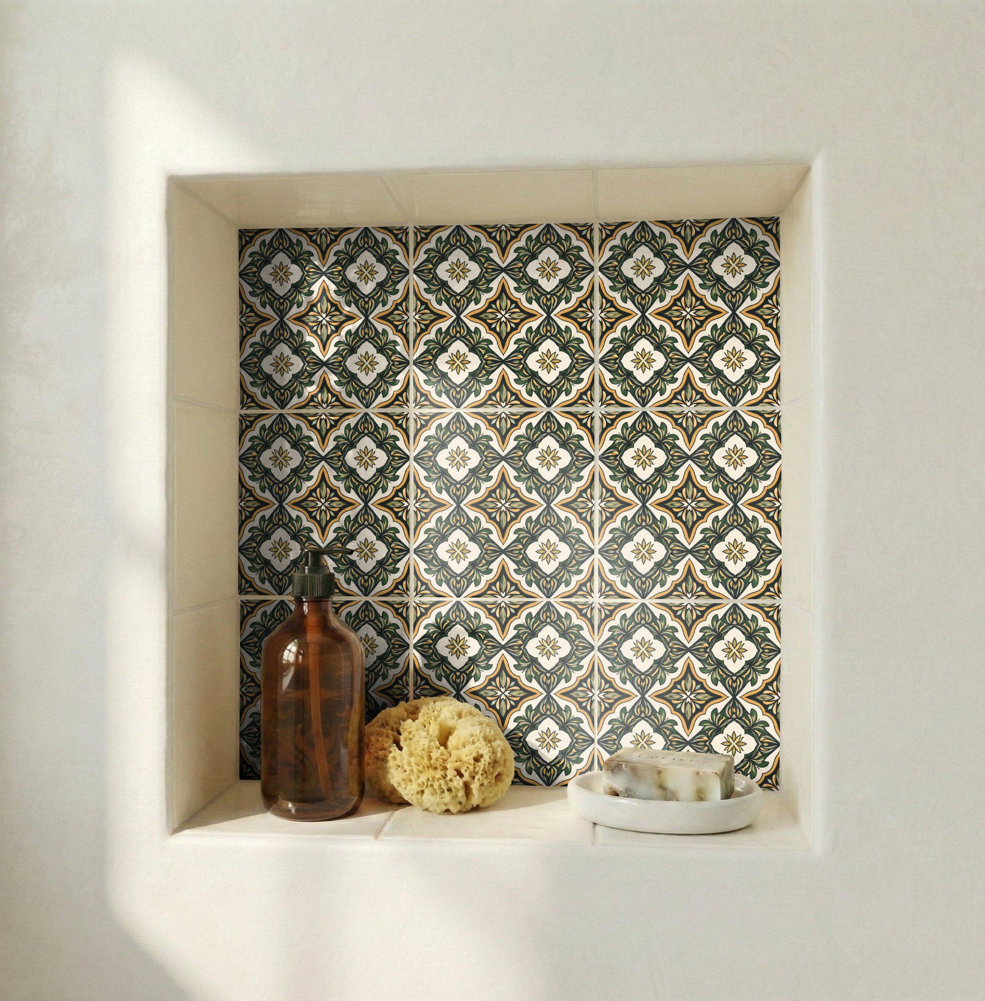 Azulejo Olivo Grove de herencia tradicional