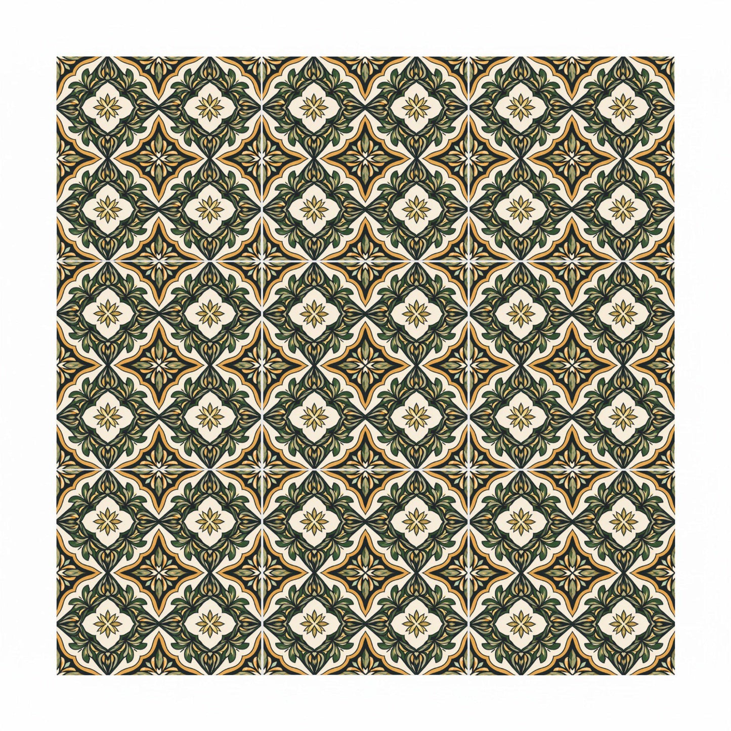 Azulejo Olivo Grove de herencia tradicional