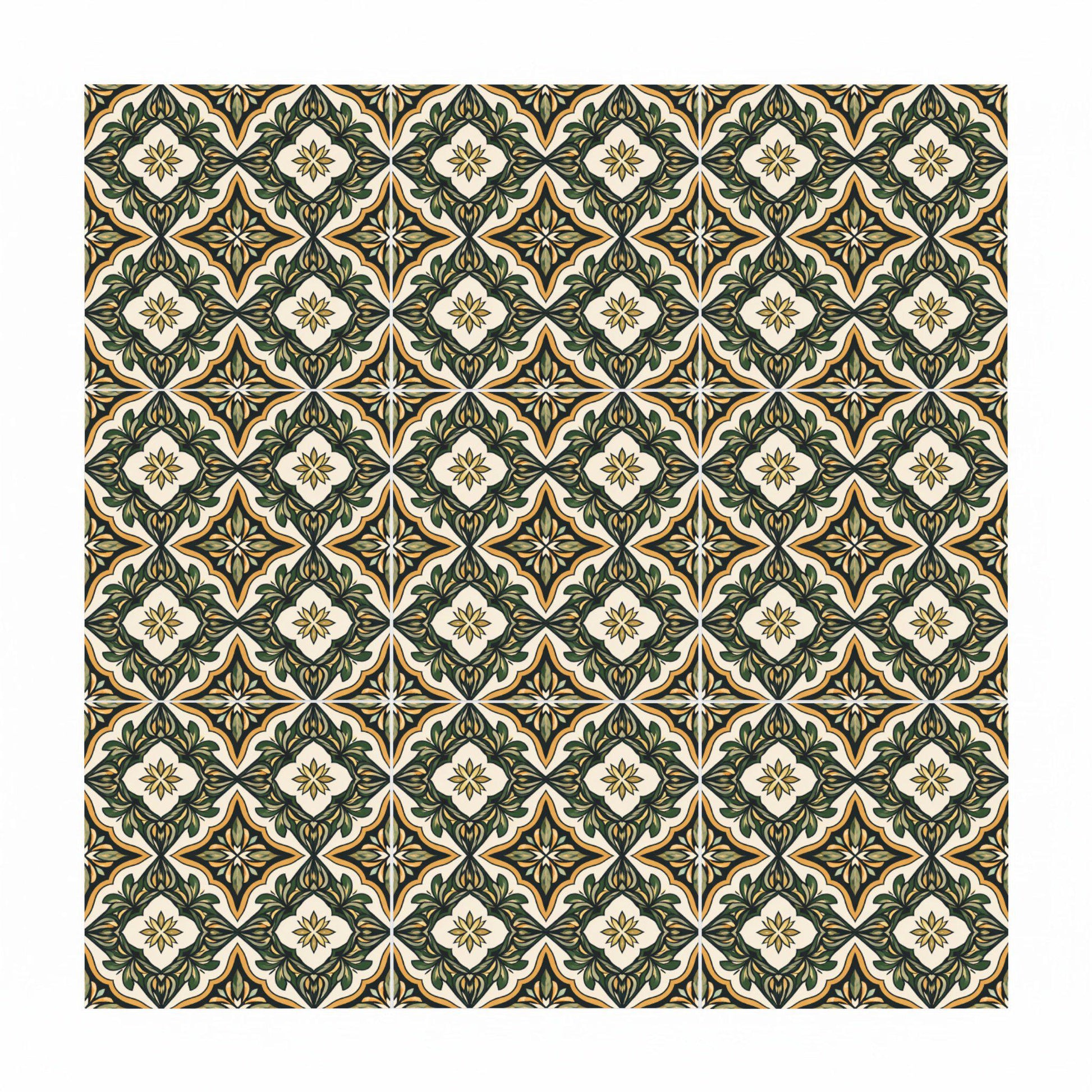 Azulejo Olivo Grove de herencia tradicional