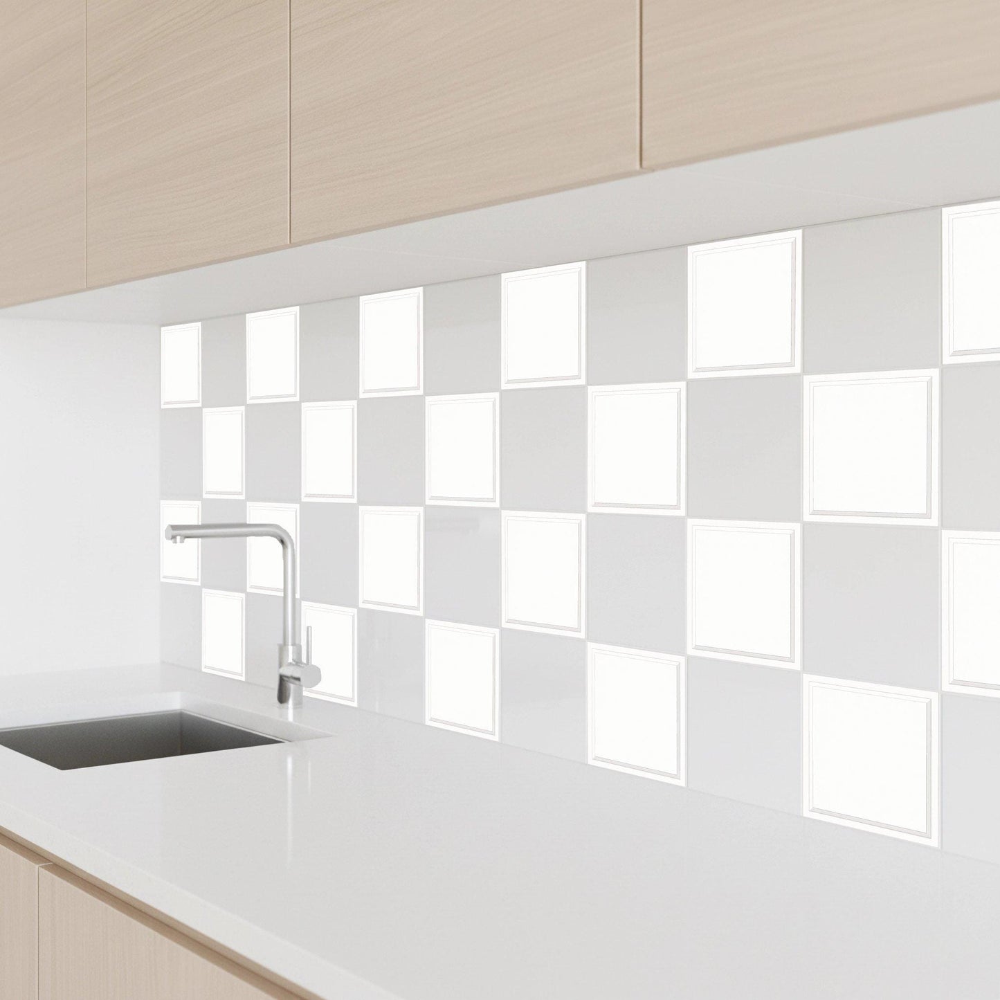 White Architectural Frame — Timeless Decorative Design Decorative Tile
