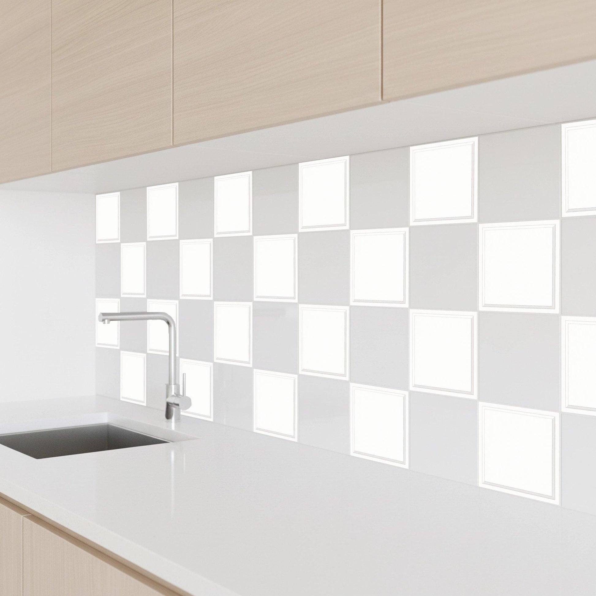 White Architectural Frame — Timeless Decorative Design Decorative Tile