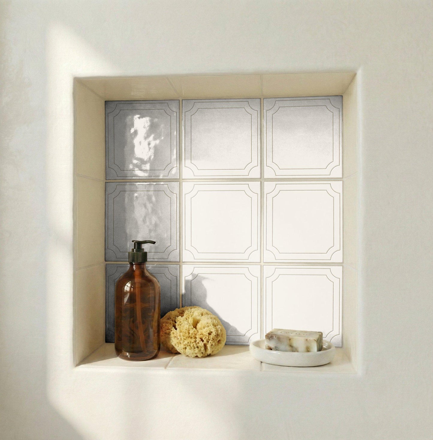 Ceramic Tile Suave marfil arquitectónico — Vintage-Style Ornament