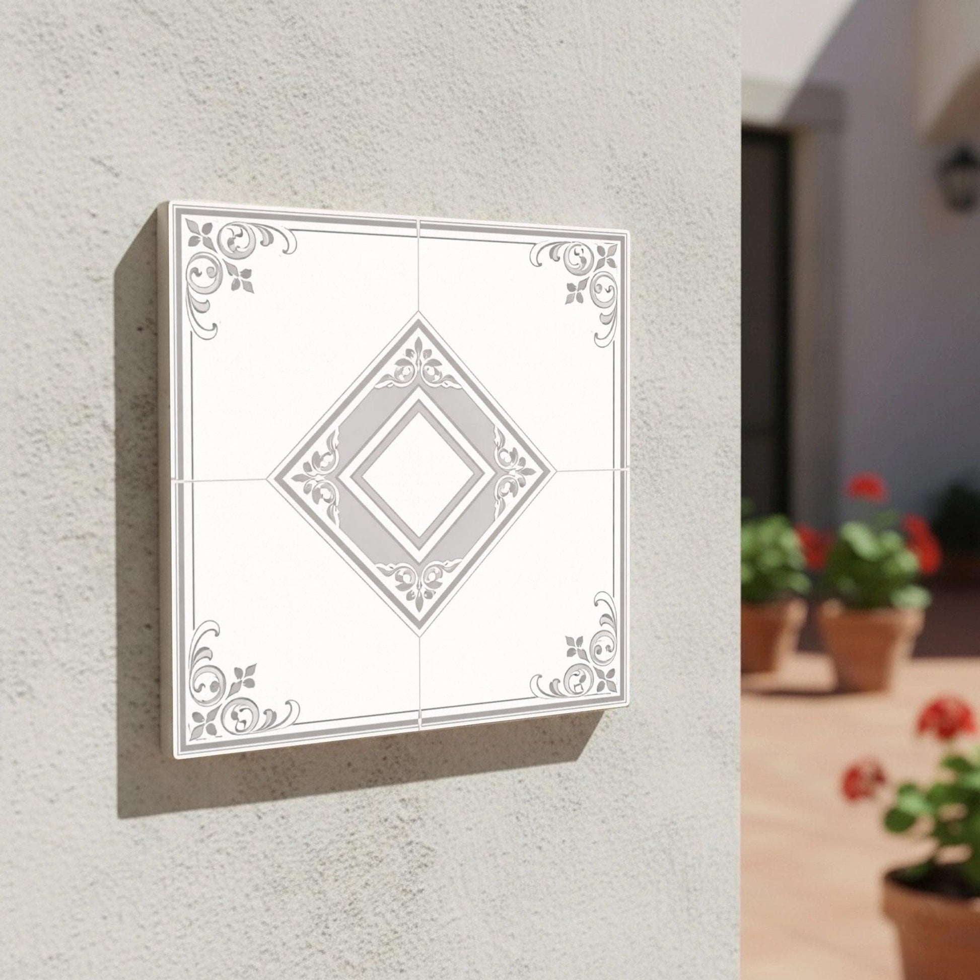 Azulejo-Fliese Parisian Klassisch — Dekoratives Traditionsmuster